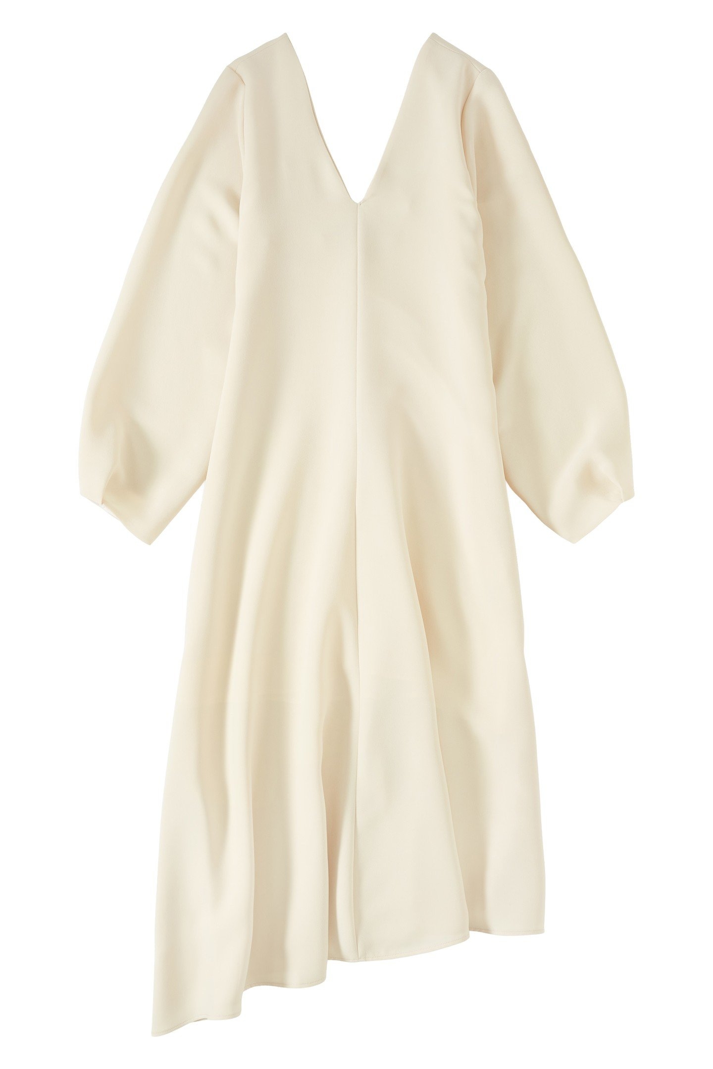 DEEP NECK LONG SLEEVE DRESS SHELL 1