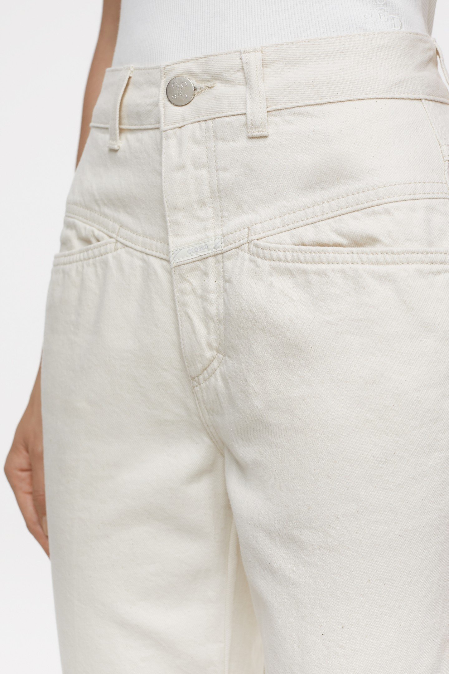 PEDAL PUSHER JEANS IVORY 7