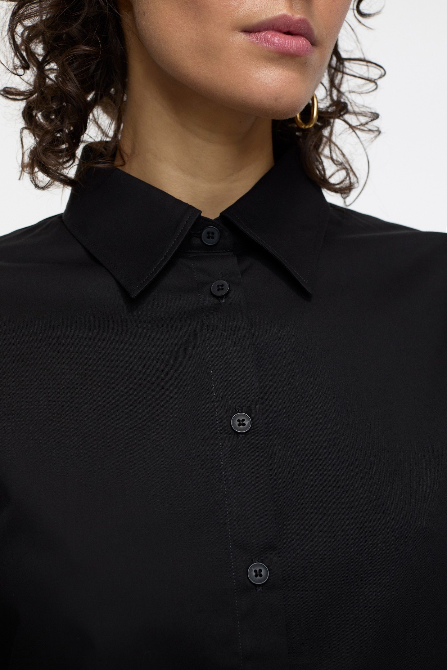 WAISTED SHIRT & BLOUSES BLACK 4