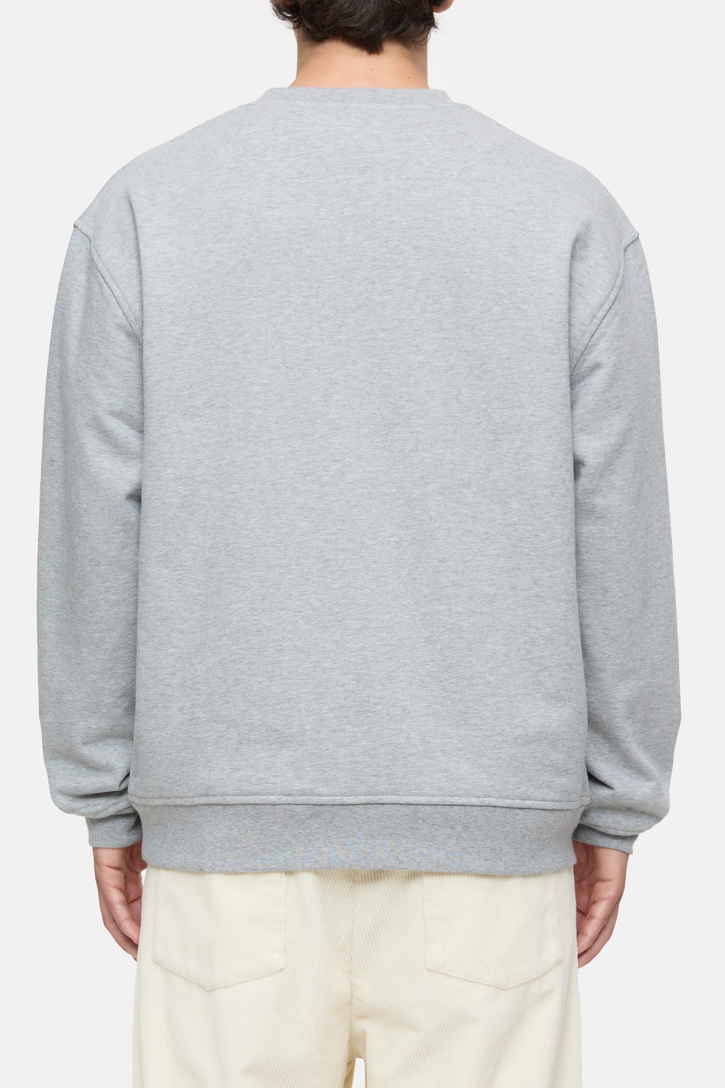 LOGO CREWNECK SWEAT T-SHIRTS LIGHT GREY MELANGE 4