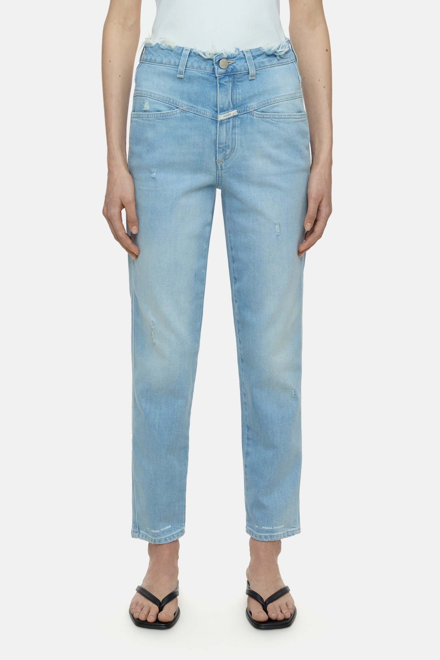 PEDAL PUSHER JEANS LIGHT BLUE 1