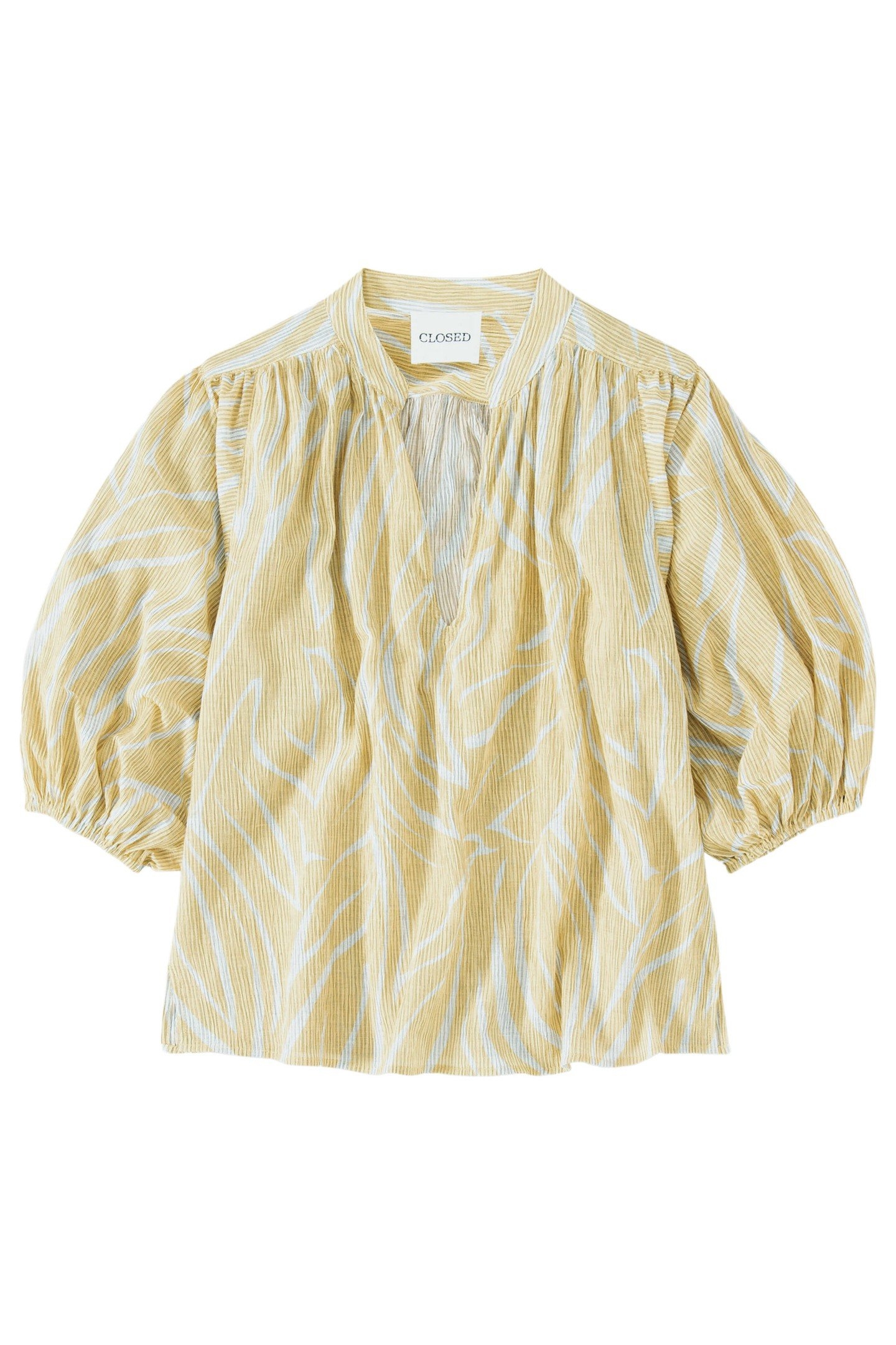 SHORT PUFFSLEEVE BLOUSE SHIRT CALAMATTA YELLOW 4