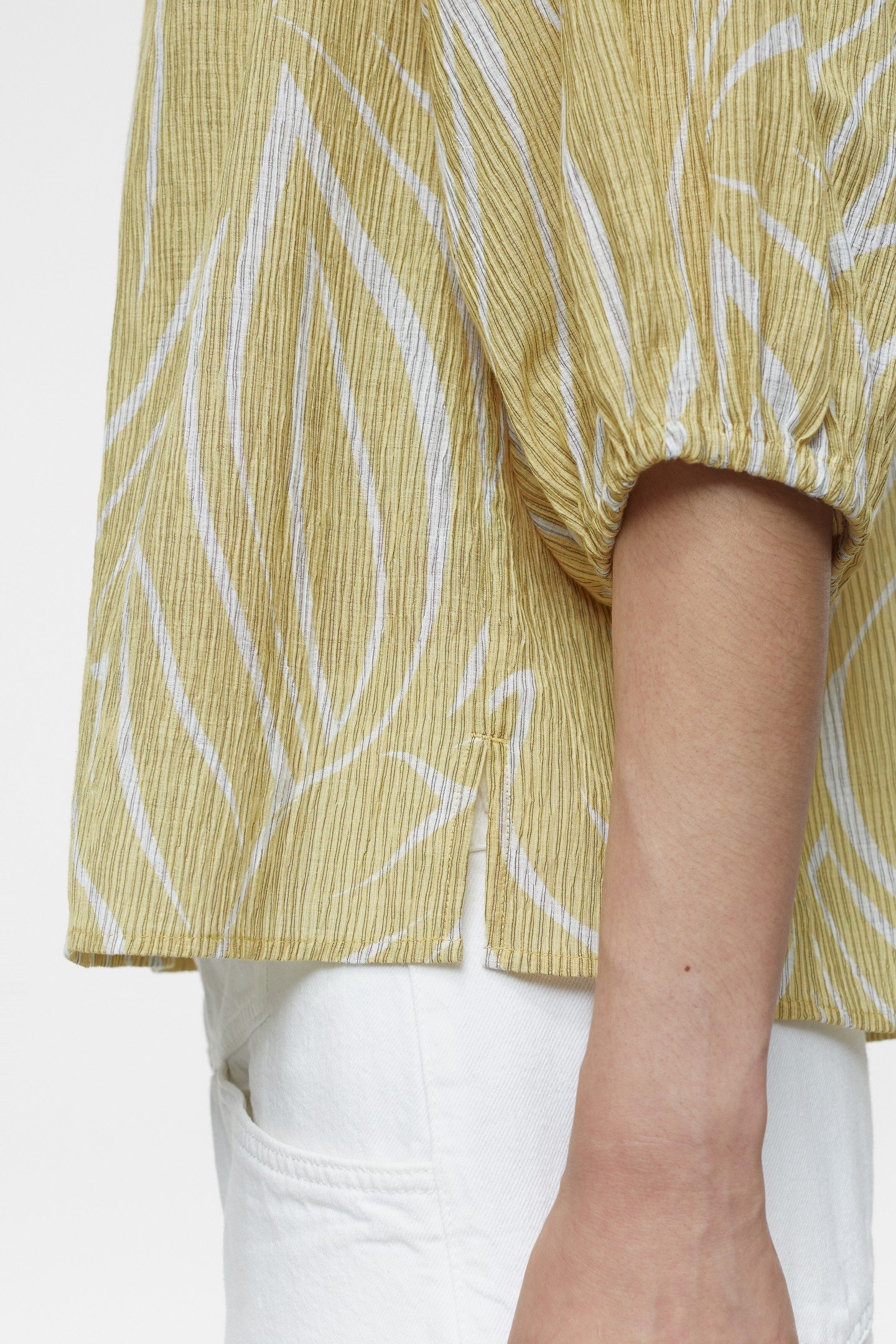 SHORT PUFFSLEEVE BLOUSE SHIRT CALAMATTA YELLOW 5