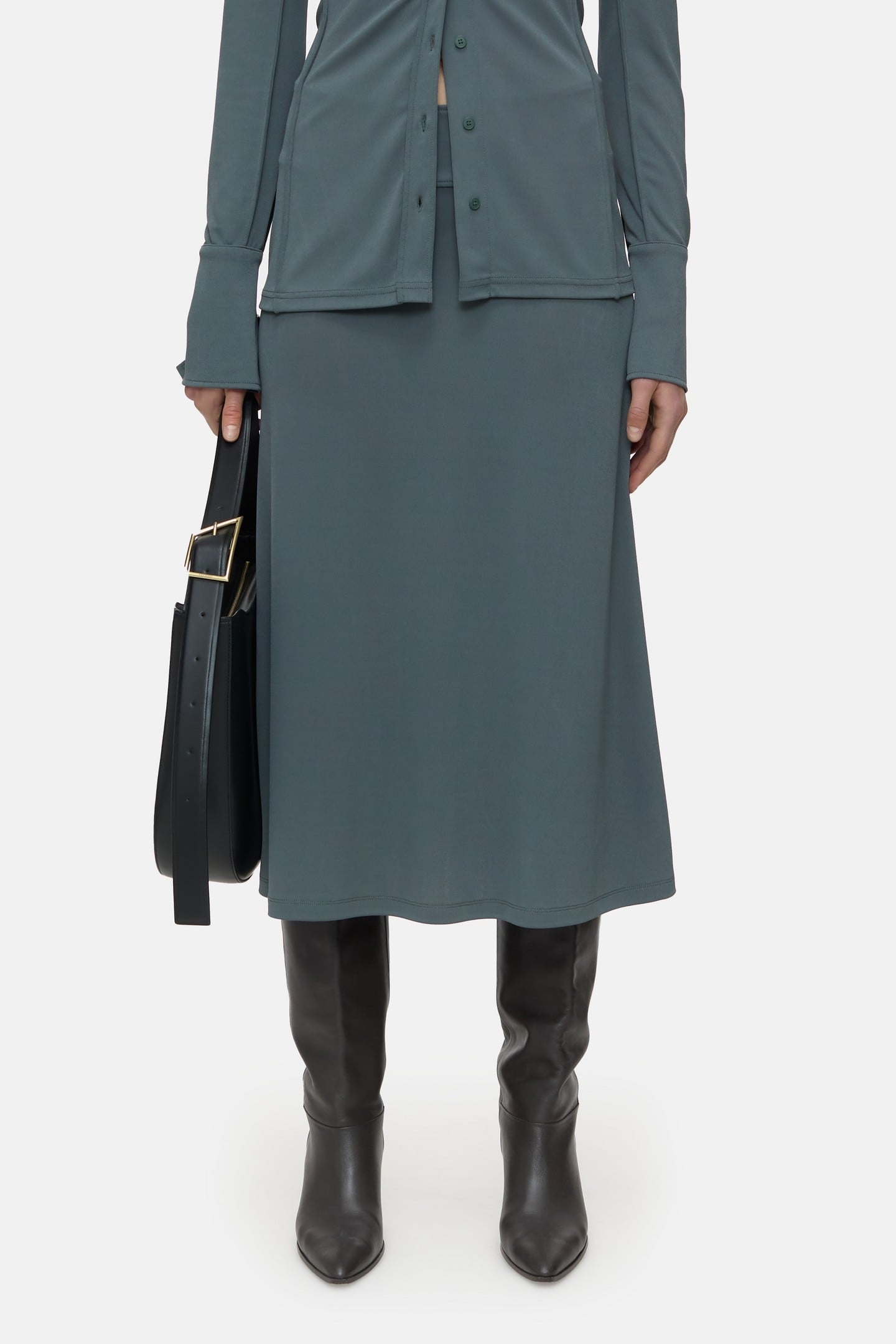 JERSEY SKIRT PINI GREEN 3