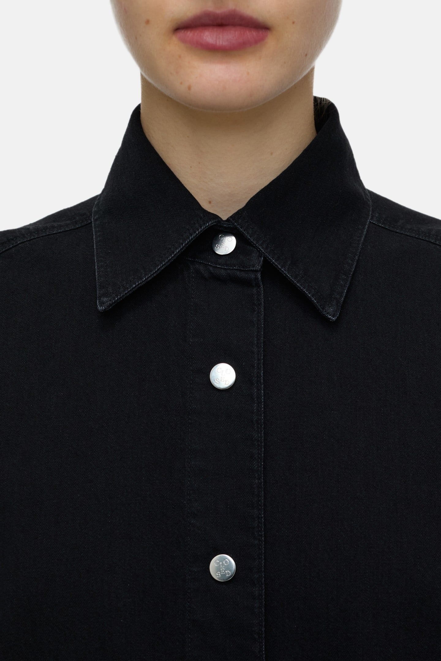 DENIM SHIRT DRESS BLACK 6