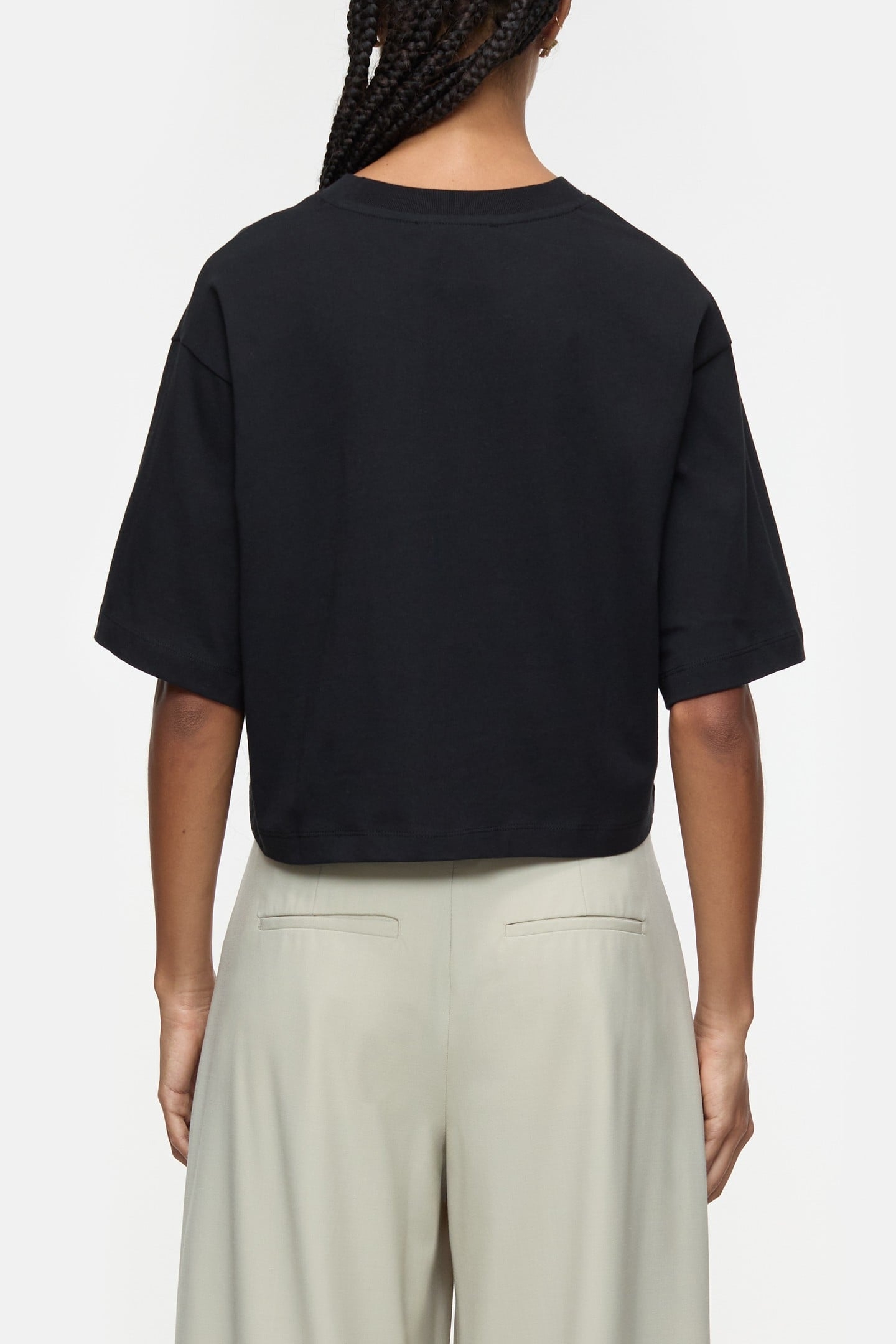 CROPPPED T-SHIRT T-SHIRTS BLACK 2