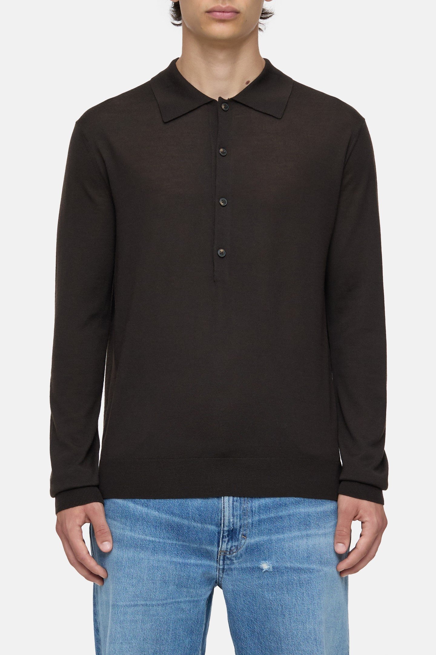 POLO JUMPER KNITS EBONY 1