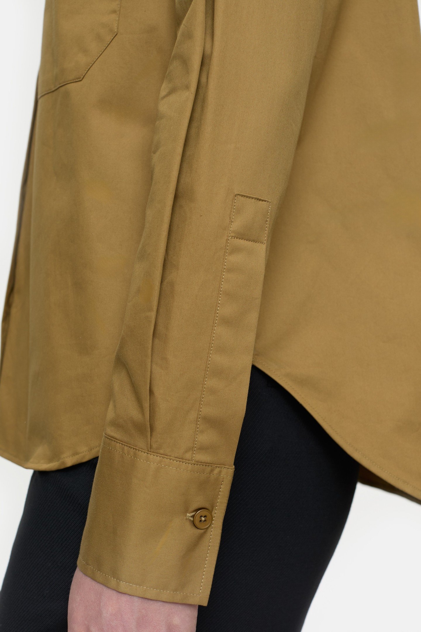 STRAIGHT FITTED BLOUSE SHIRT TULLAMORE BROWN 4