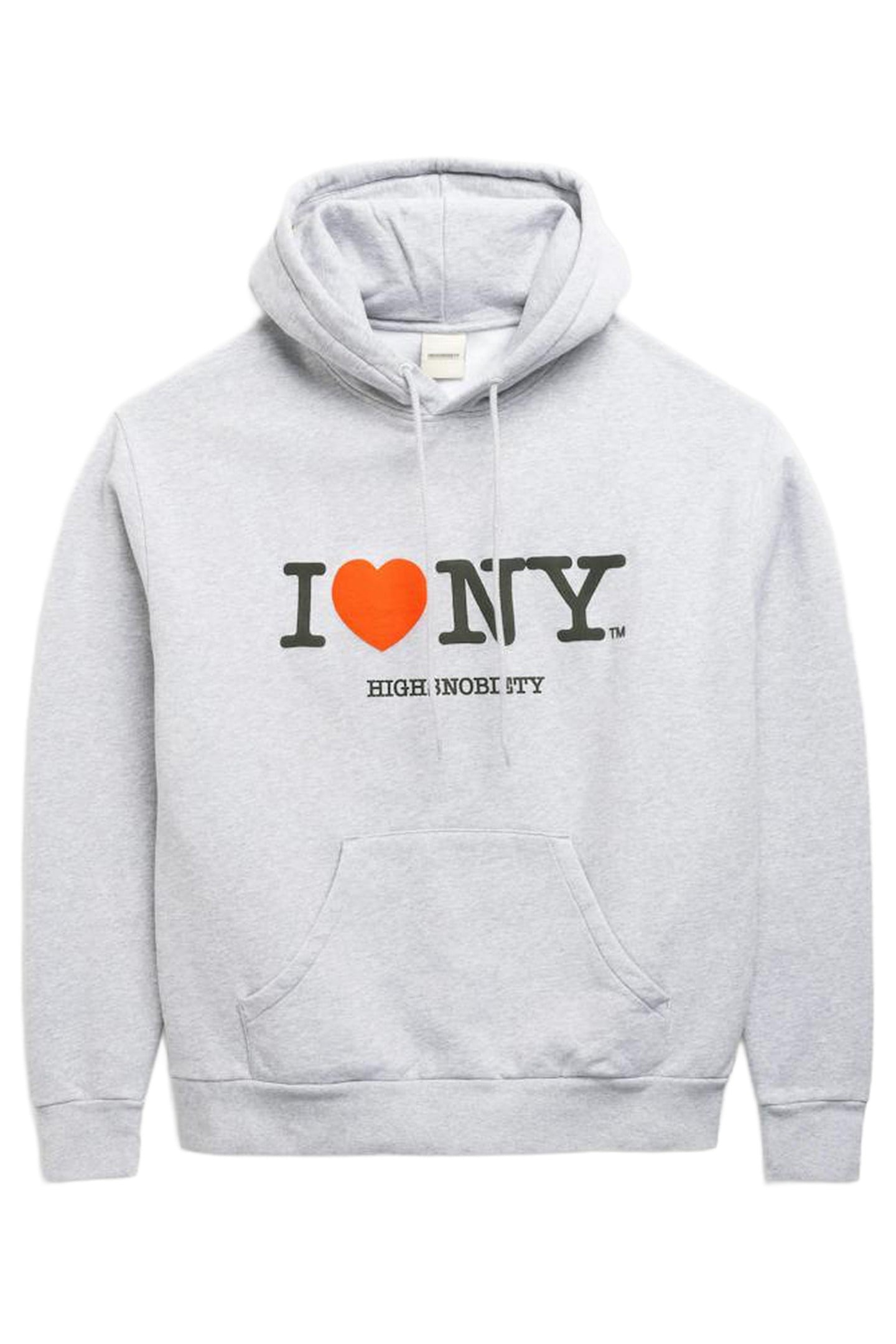 I LOVE NY® X HIGHSNOBIETY – FLEECE HOODIE GREY 3