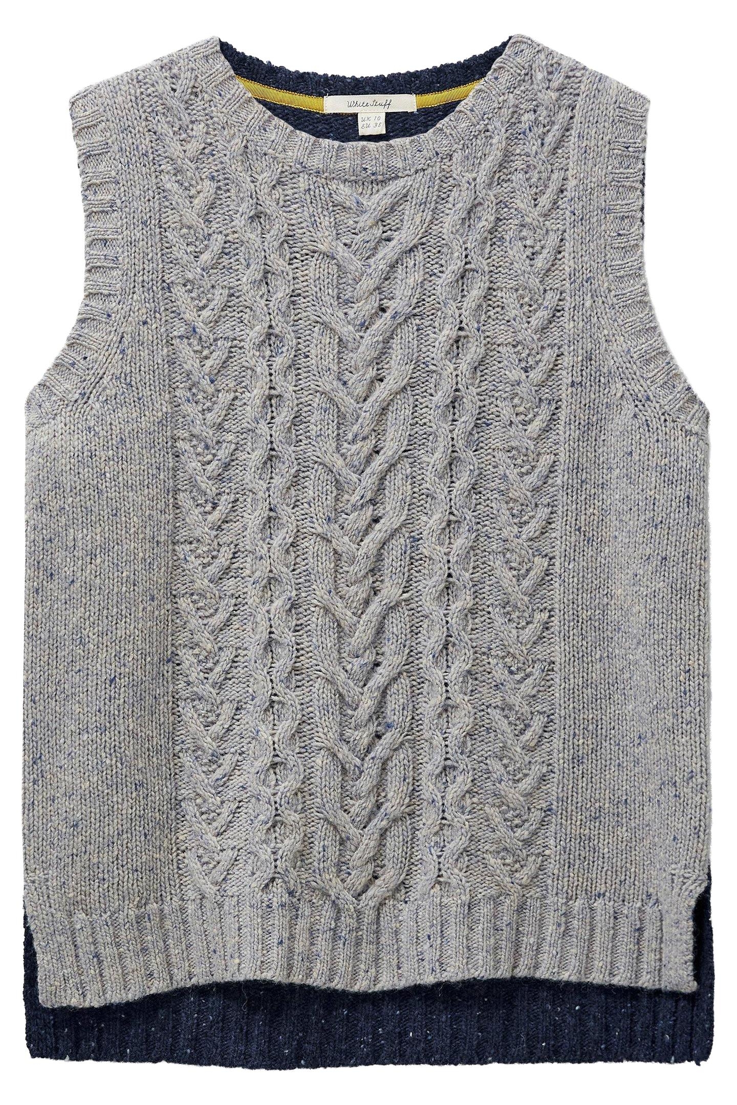 COLOURBLOCK CABLE TANK GREY MULTI 3