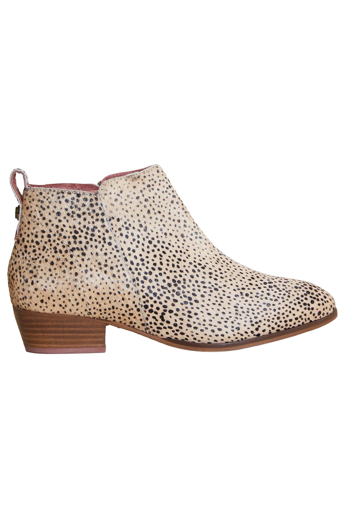 WILLOW LEATHER ANKLE BOOT BROWN PRINT 3