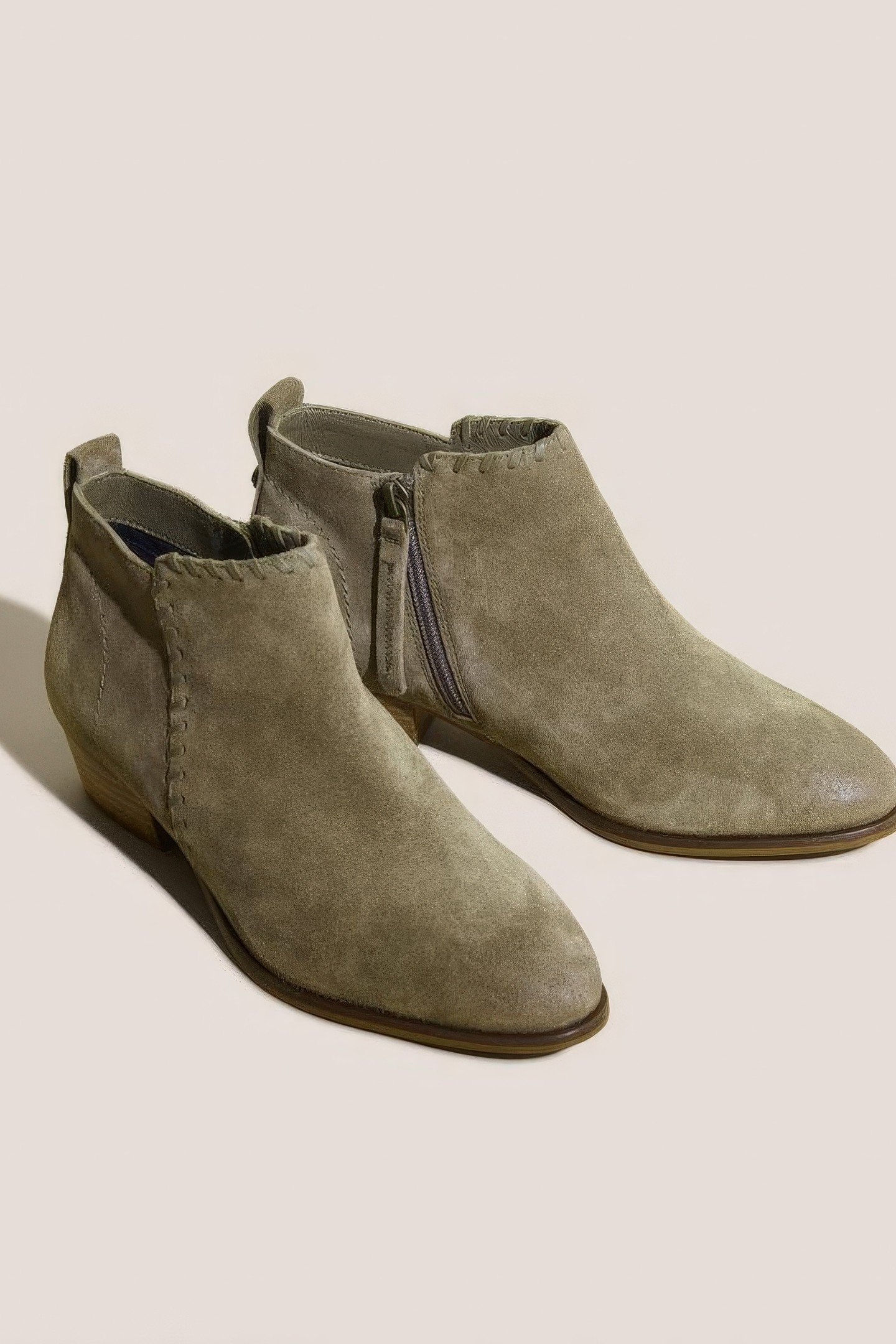WILLOW SUEDE ANKLE BOOT DUSTY GREEN 5