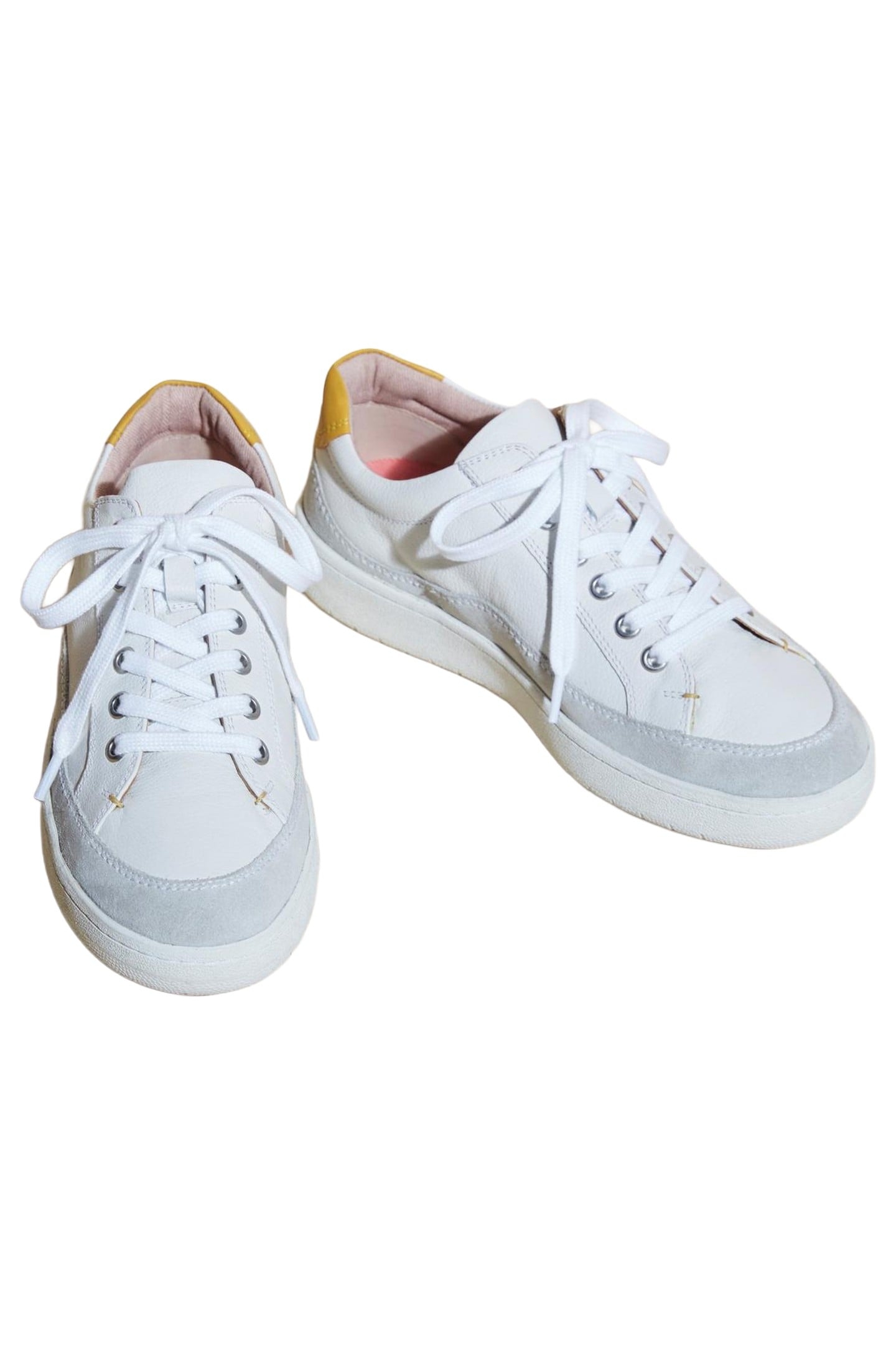 TULA LEATHER LACE UP TRAINER WHITE MULTI 2