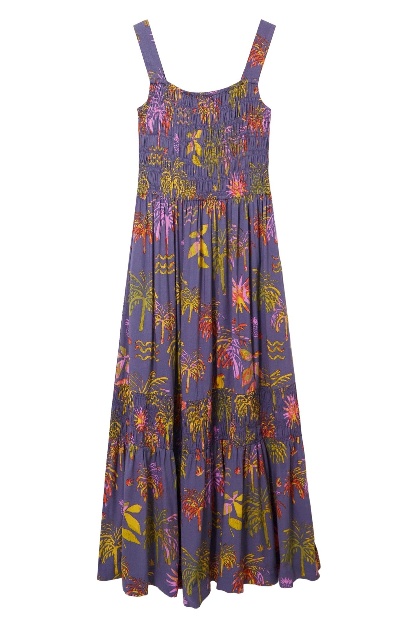 ISABELLE ECO VERO MAXI DRESS PURPLE MULTI 3