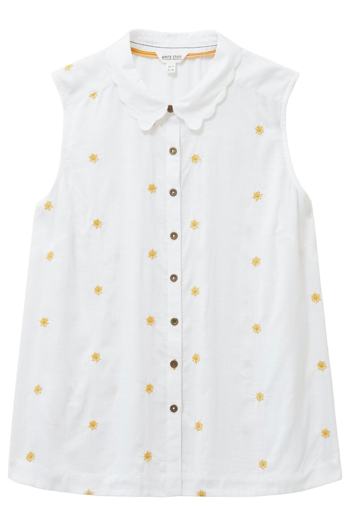 LIZZIE EMBROIDERED SHIRT WHITE MULTI 3