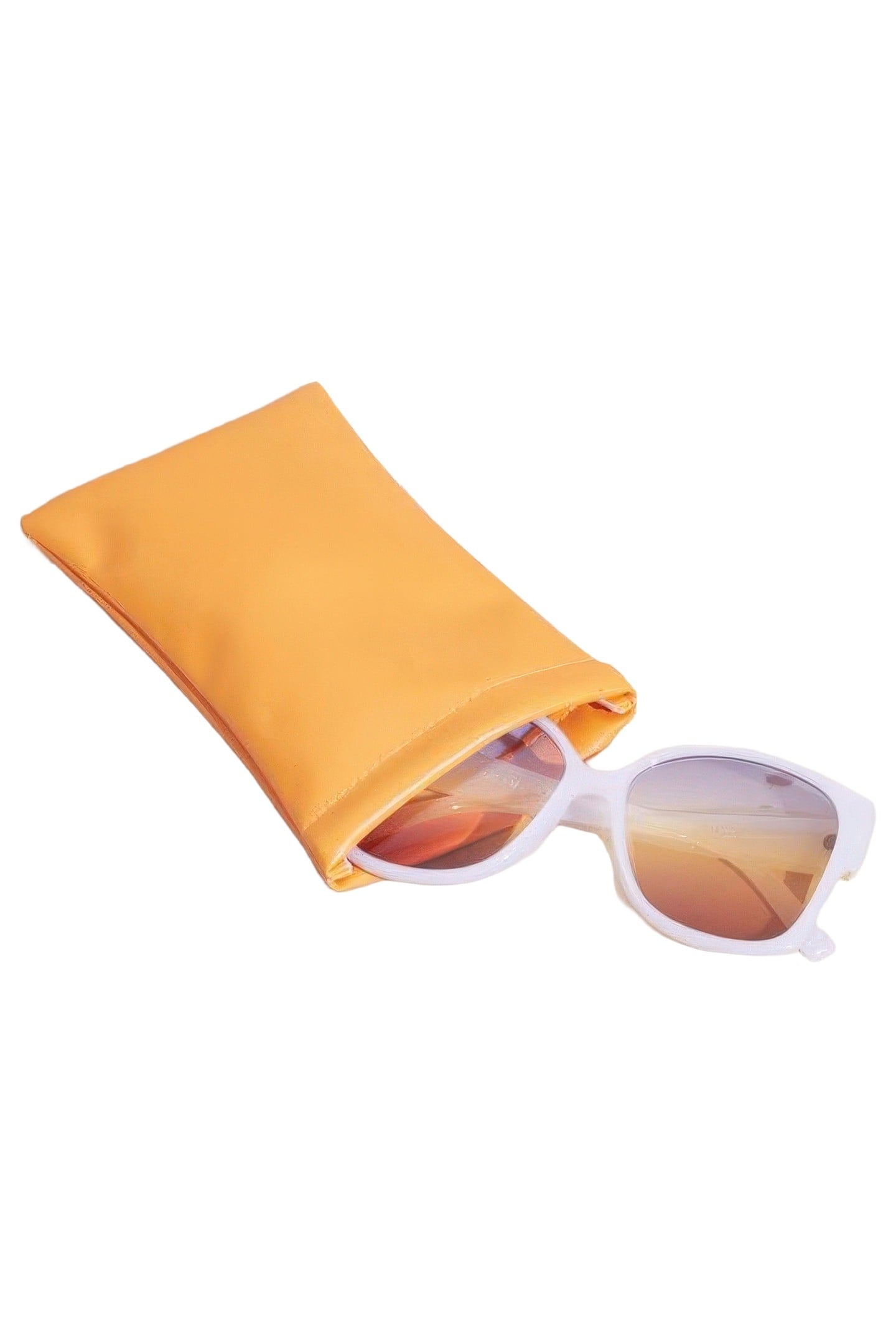 ANGLED CATEYE SUNGLASSES PALE IVORY 2