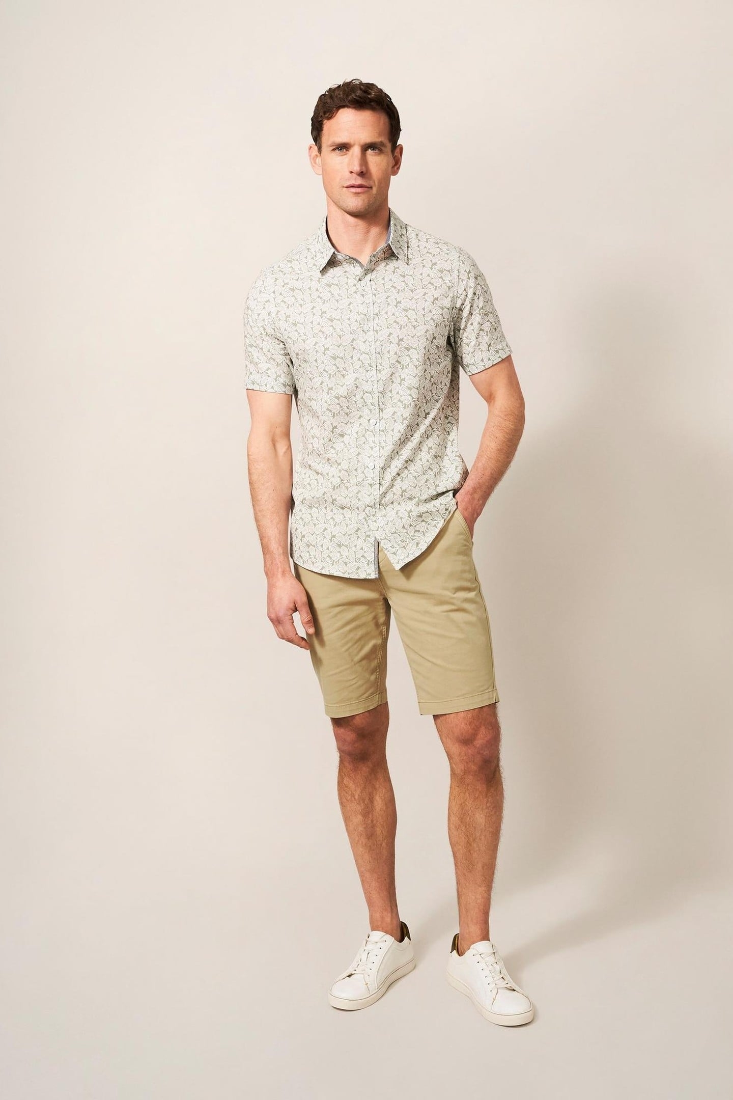 SUTTON SLIM FIT CHINO SHORT LIGHT NATURAL 1