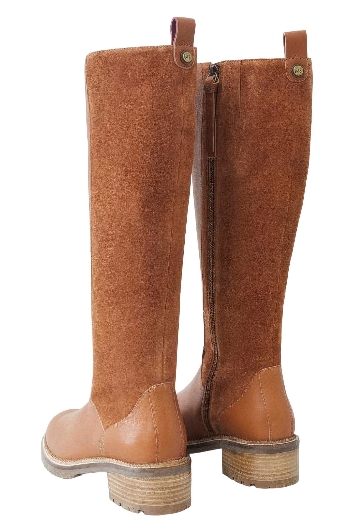 SERENA LEATHER KNEE HIGH BOOT DARK TAN 3