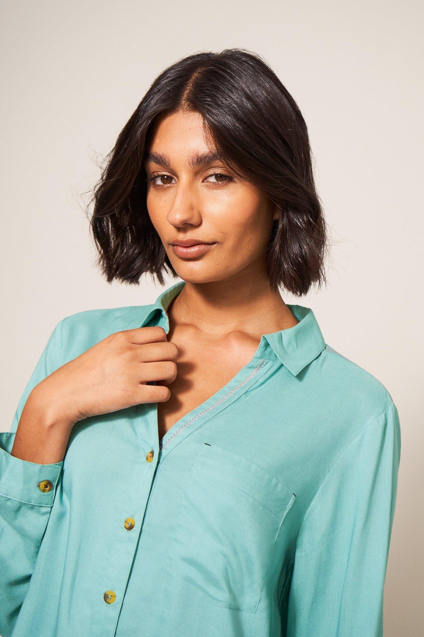 MAPLE SHIRT MID TEAL 1