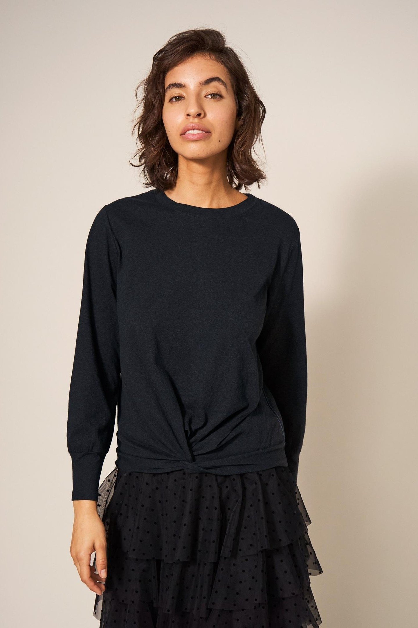 FRANKIE TOP CHARCOAL GREY 1