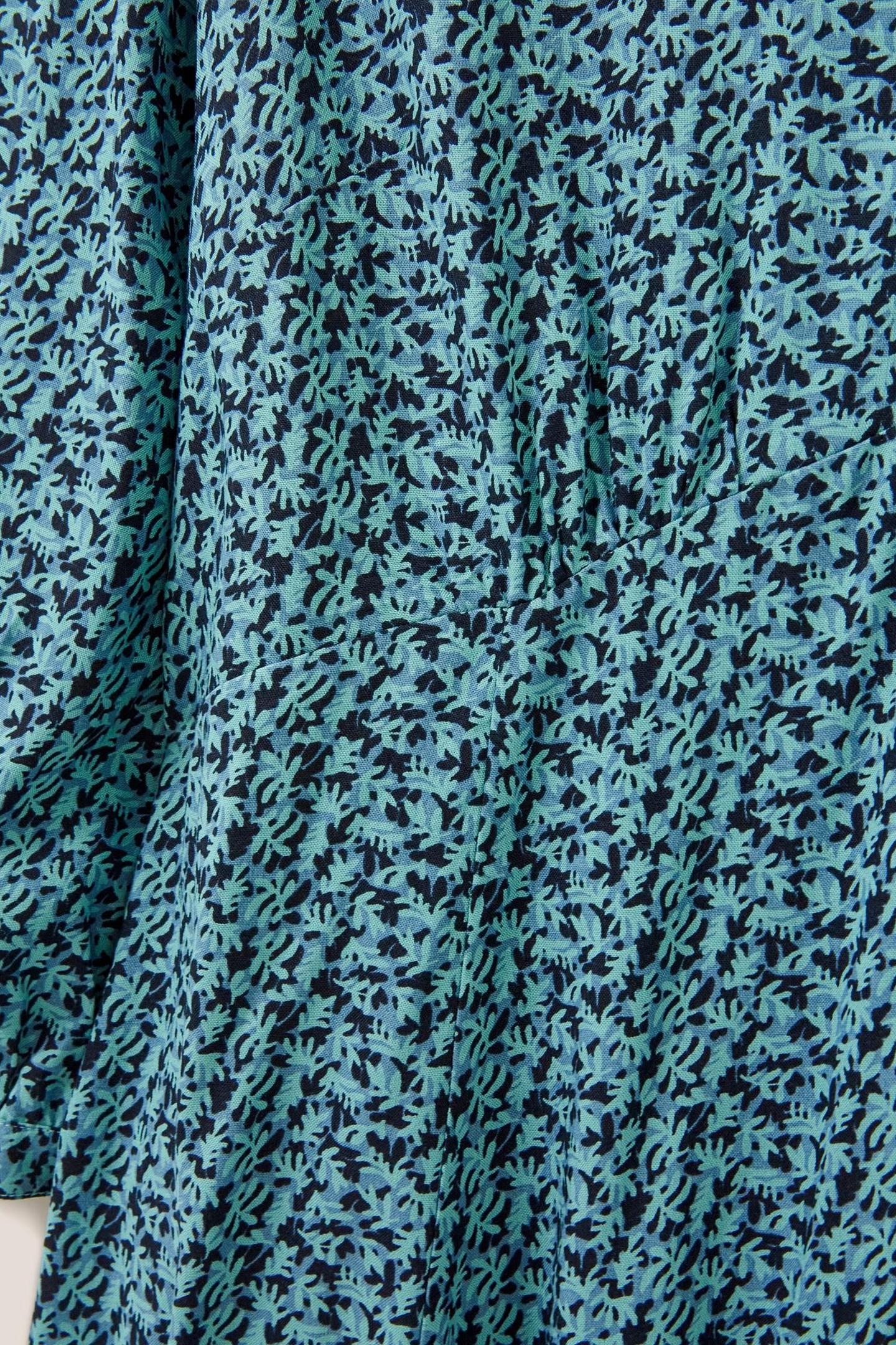 FRANCES ECO VERO DRESS TEAL MULTI 4