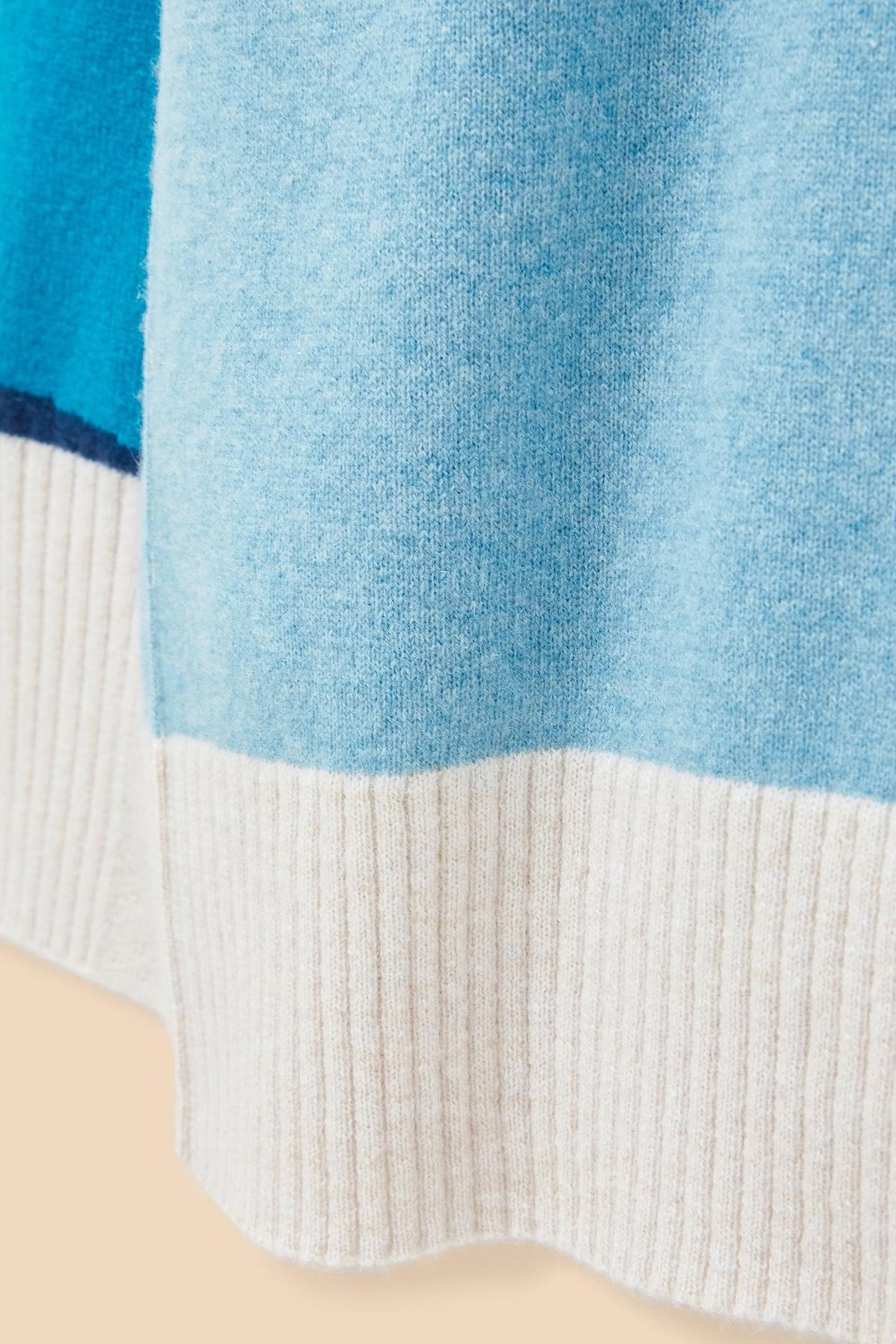 CORA CREW NECK CASHMERE JUMPER NATURAL MULTI 4