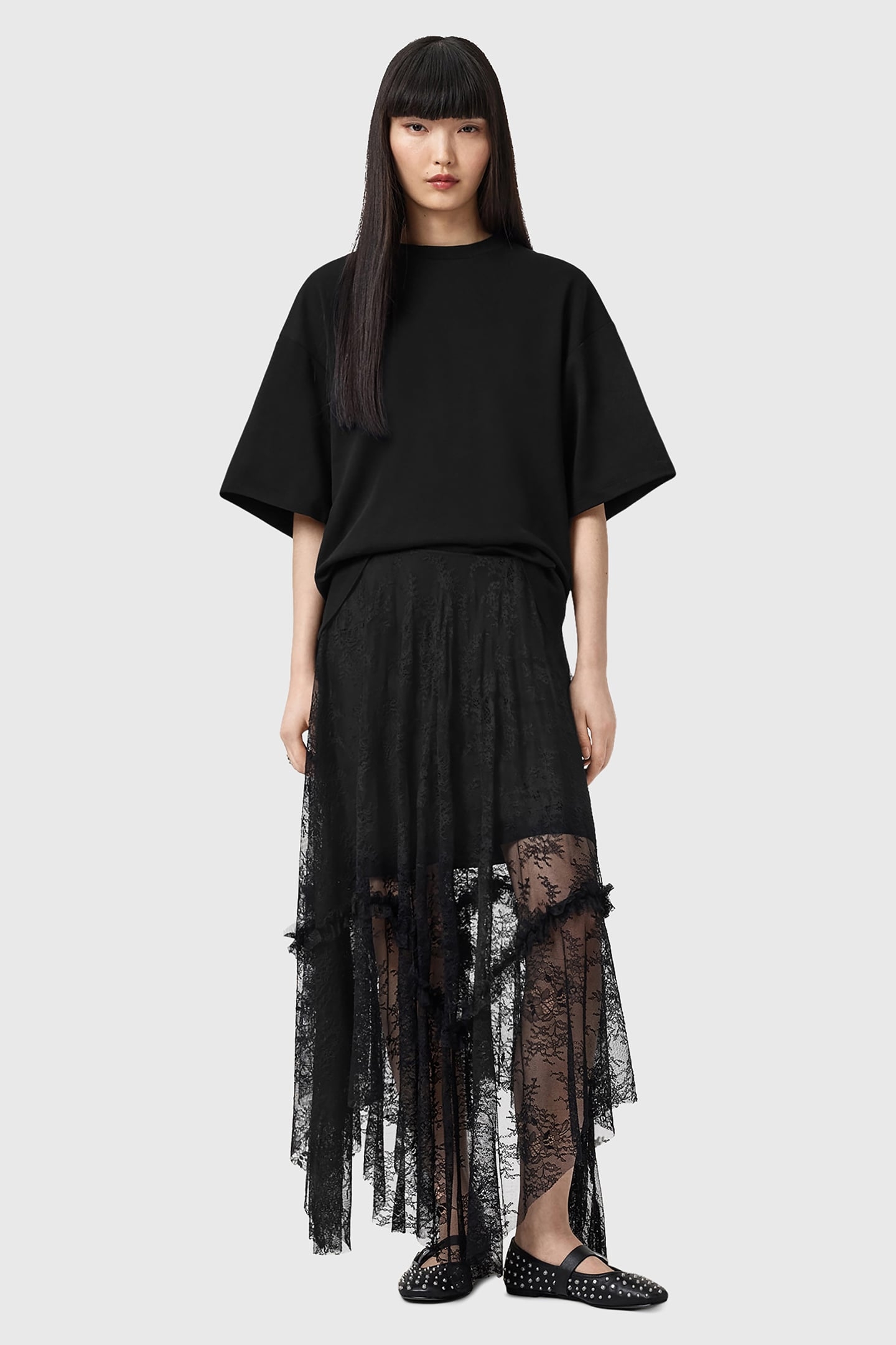 JOSIE LACE SKIRT BLACK 1