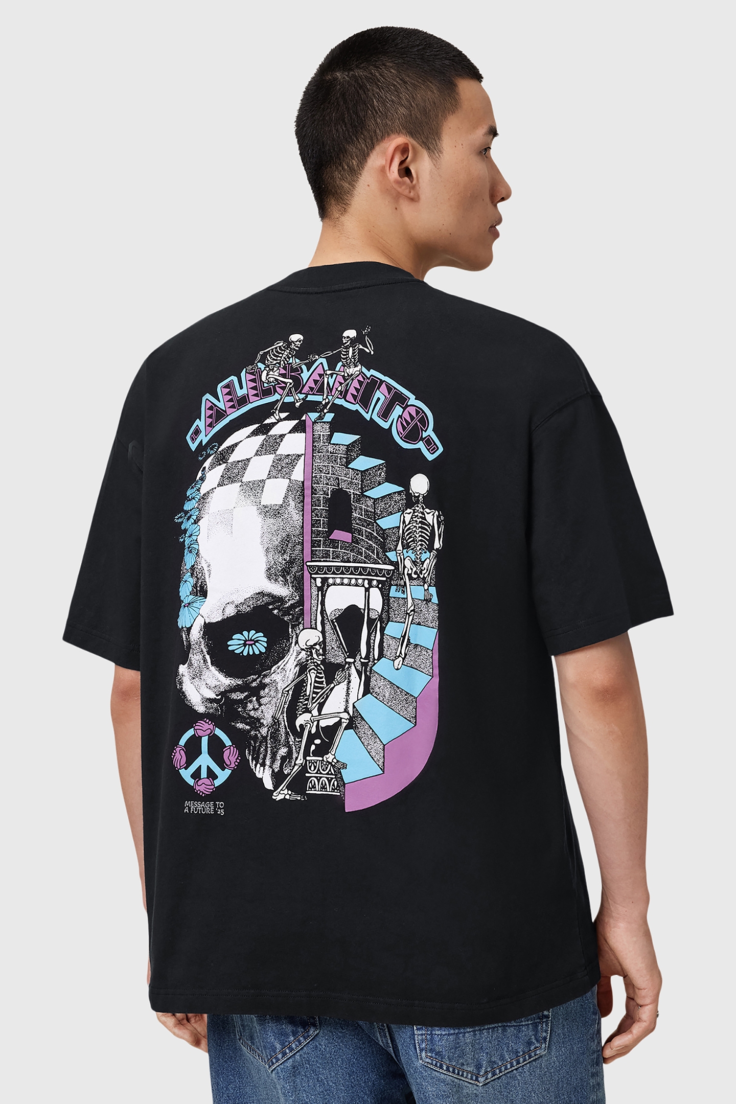 REINCARNATE SS CREW WASHED BLACK 5