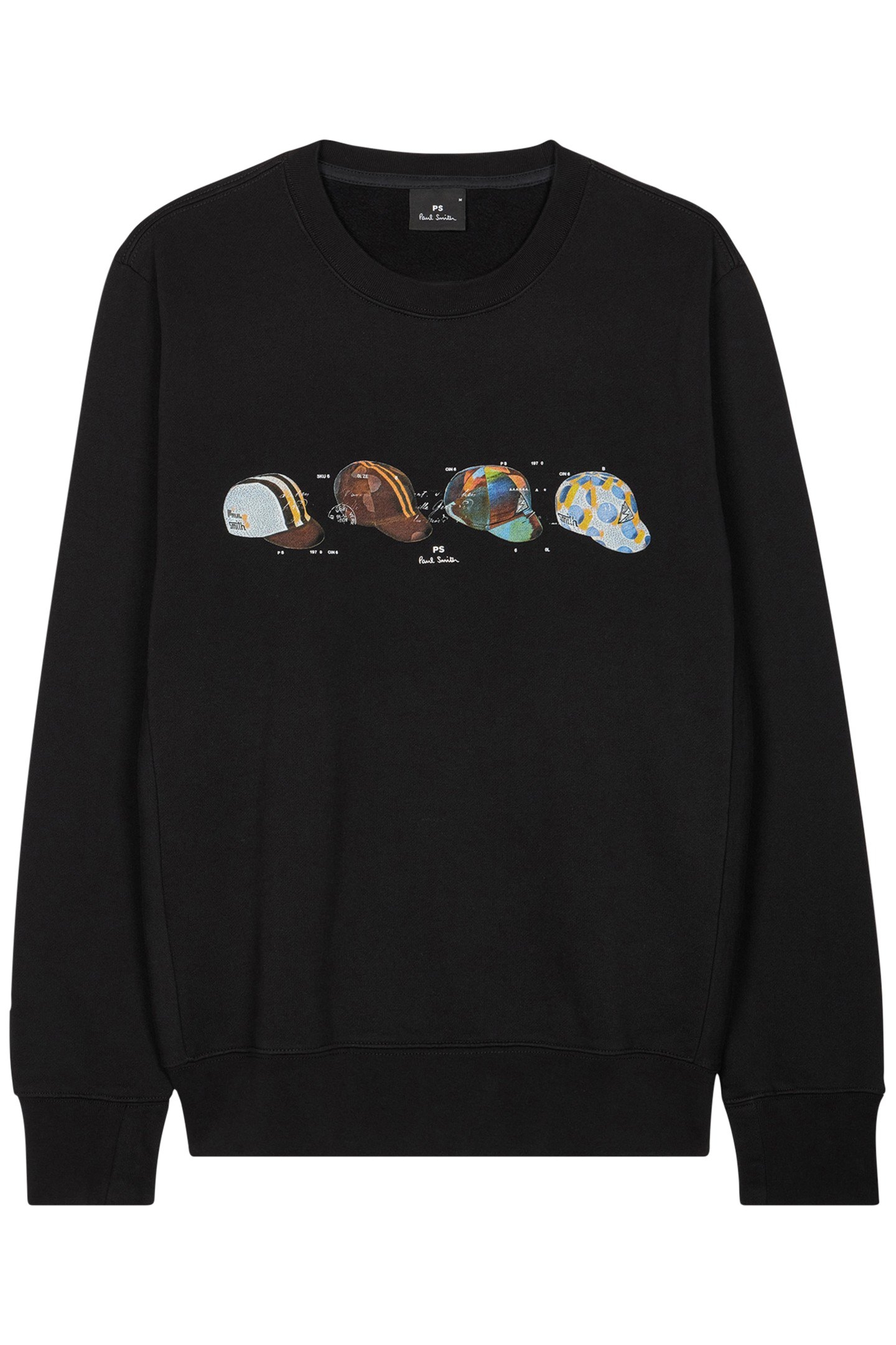 CYCLING CAPS SWEATSHIRT BLACK 1