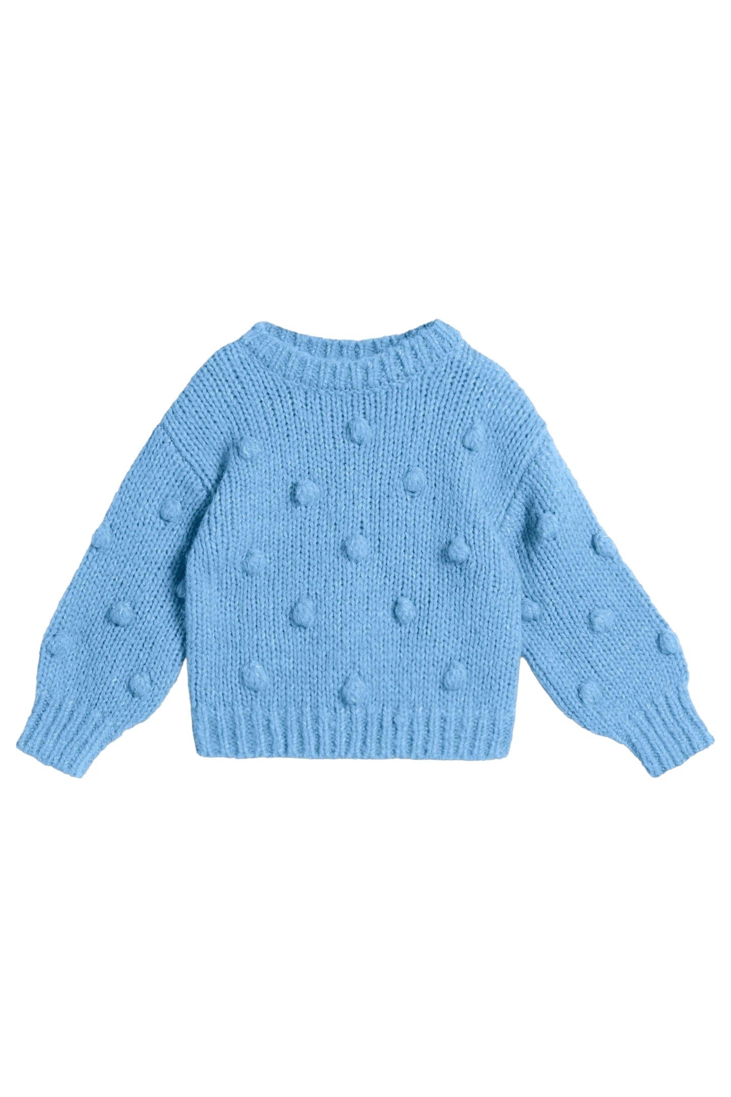 POM POM JUMPER BRIGHT BLUE 3