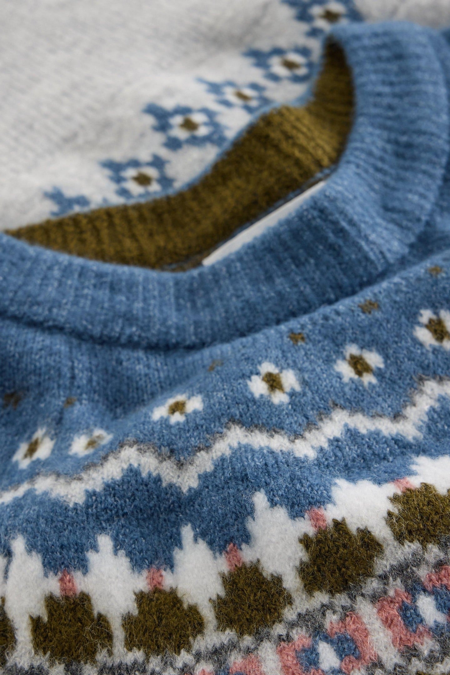 FAIRISLE JUMPER GREY MULTI 3