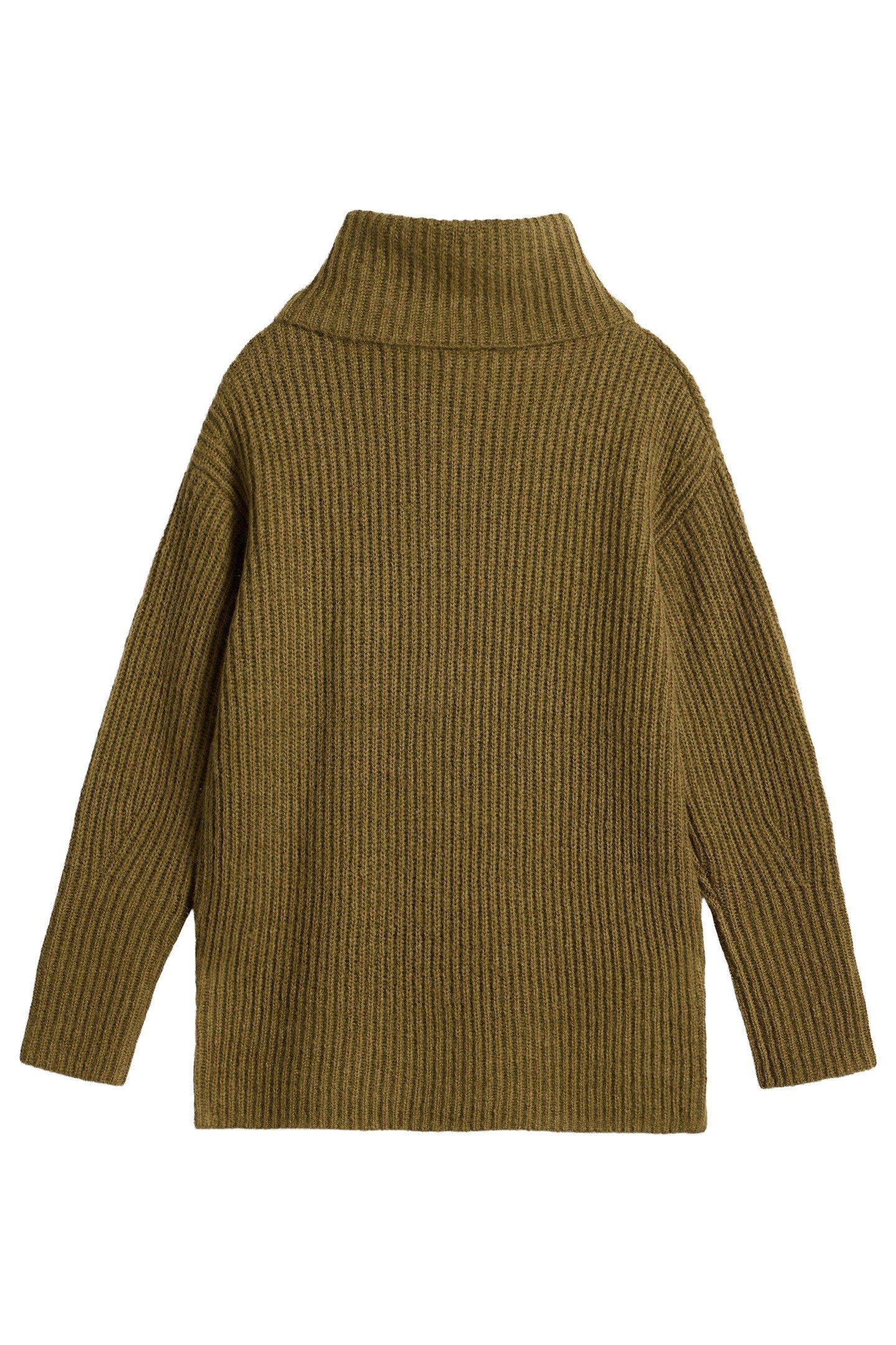 ROLL NECK JUMPER KHAKI GREEN 1