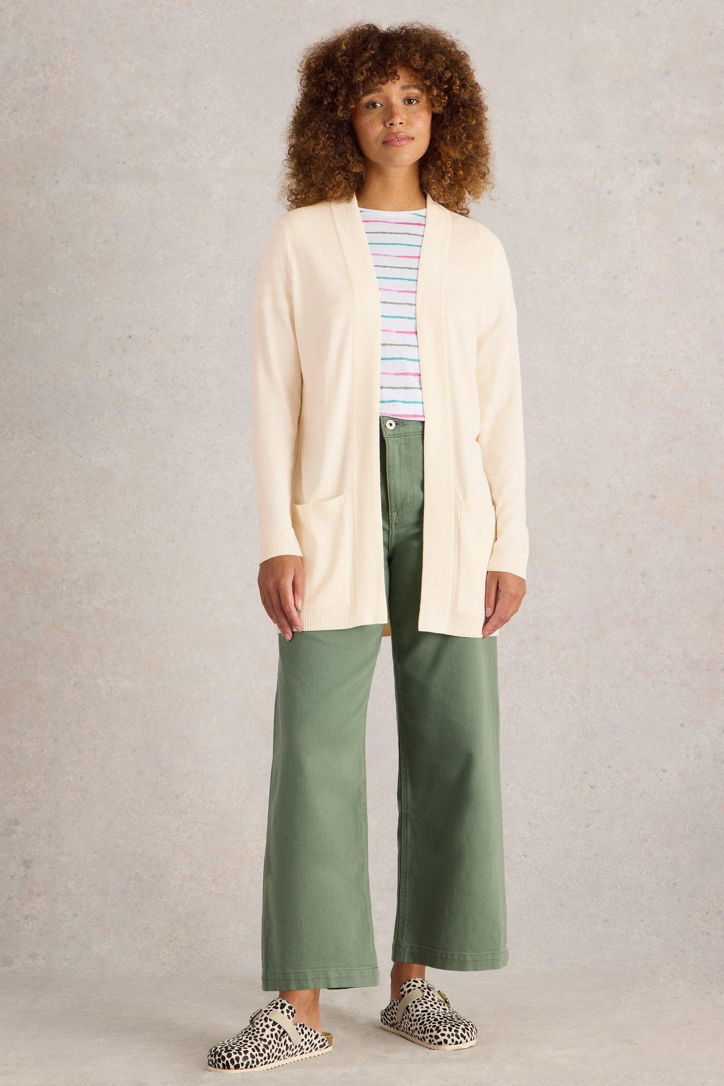 TANYA LONGLINE CARDI LIGHT NATURAL 1