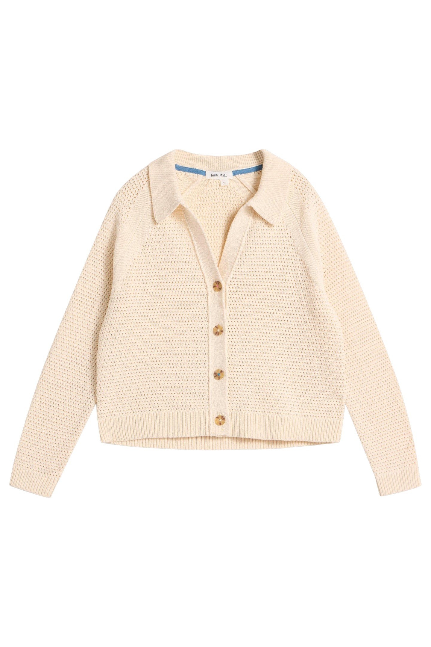 CHATERLY COLLAR CARDI NATURAL WHITE 3
