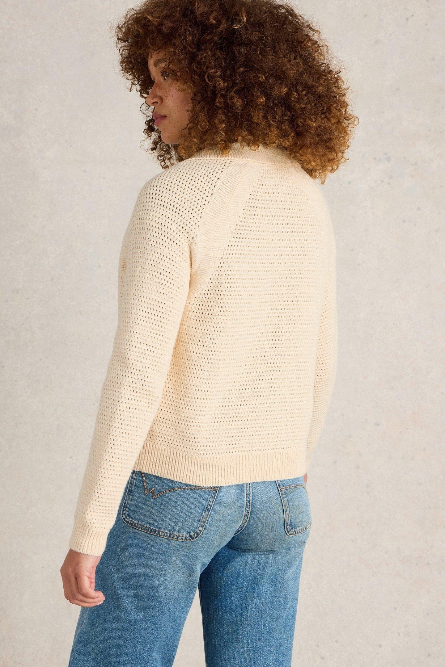 CHATERLY COLLAR CARDI NATURAL WHITE 2