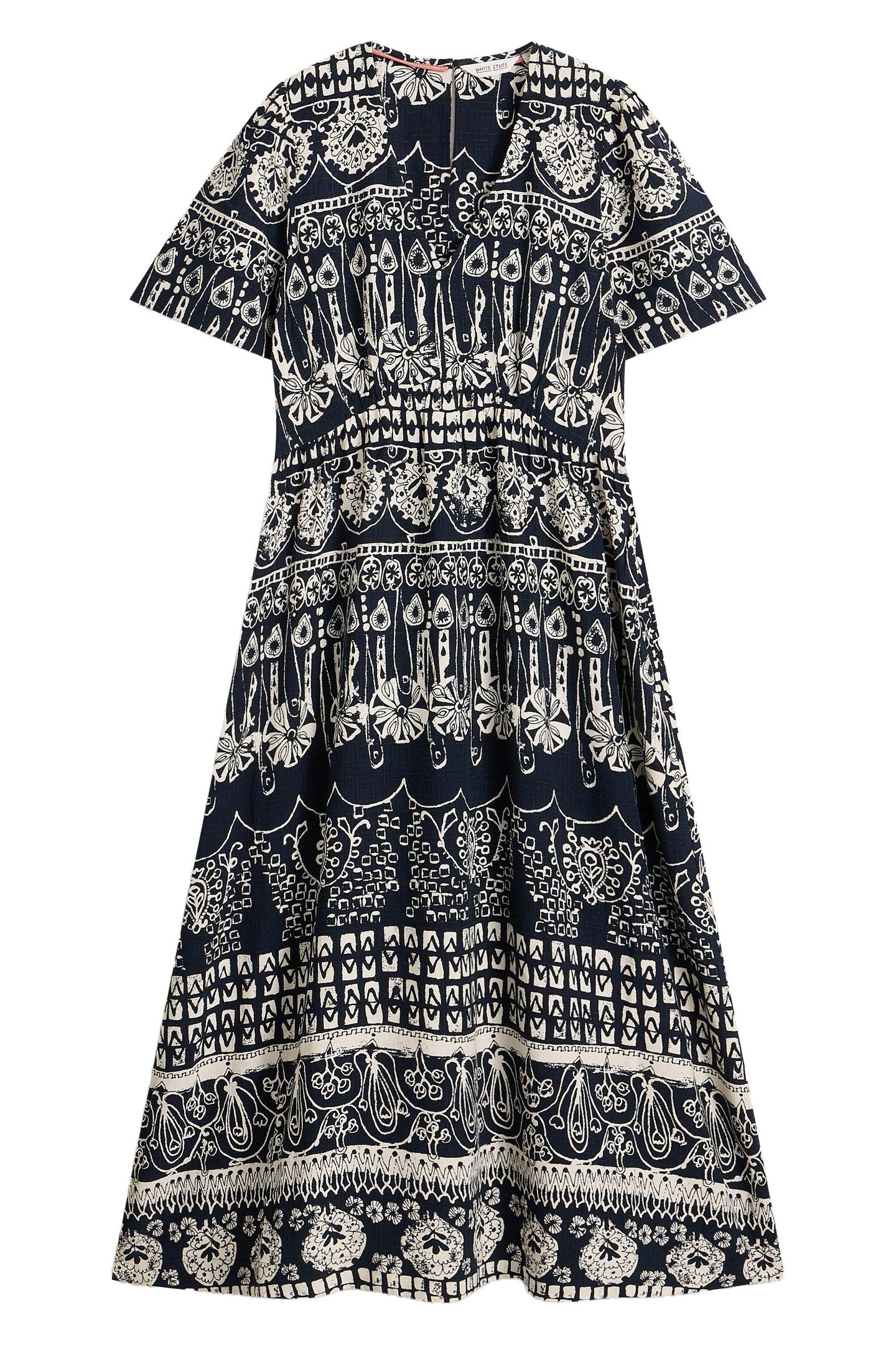 LUCY MIDI DRESS NAVY PRINT 3