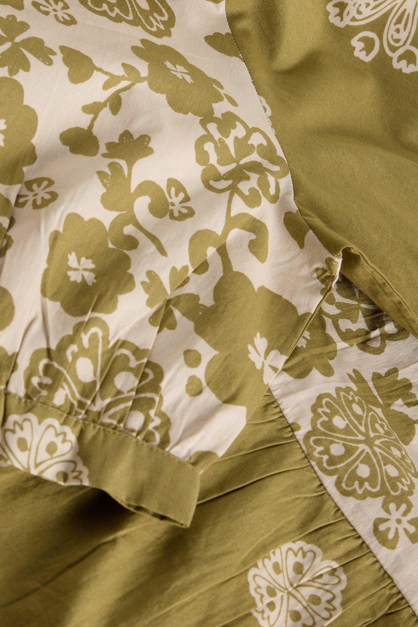 EVA MIXED PRINT DRESS GREEN PRINT 4