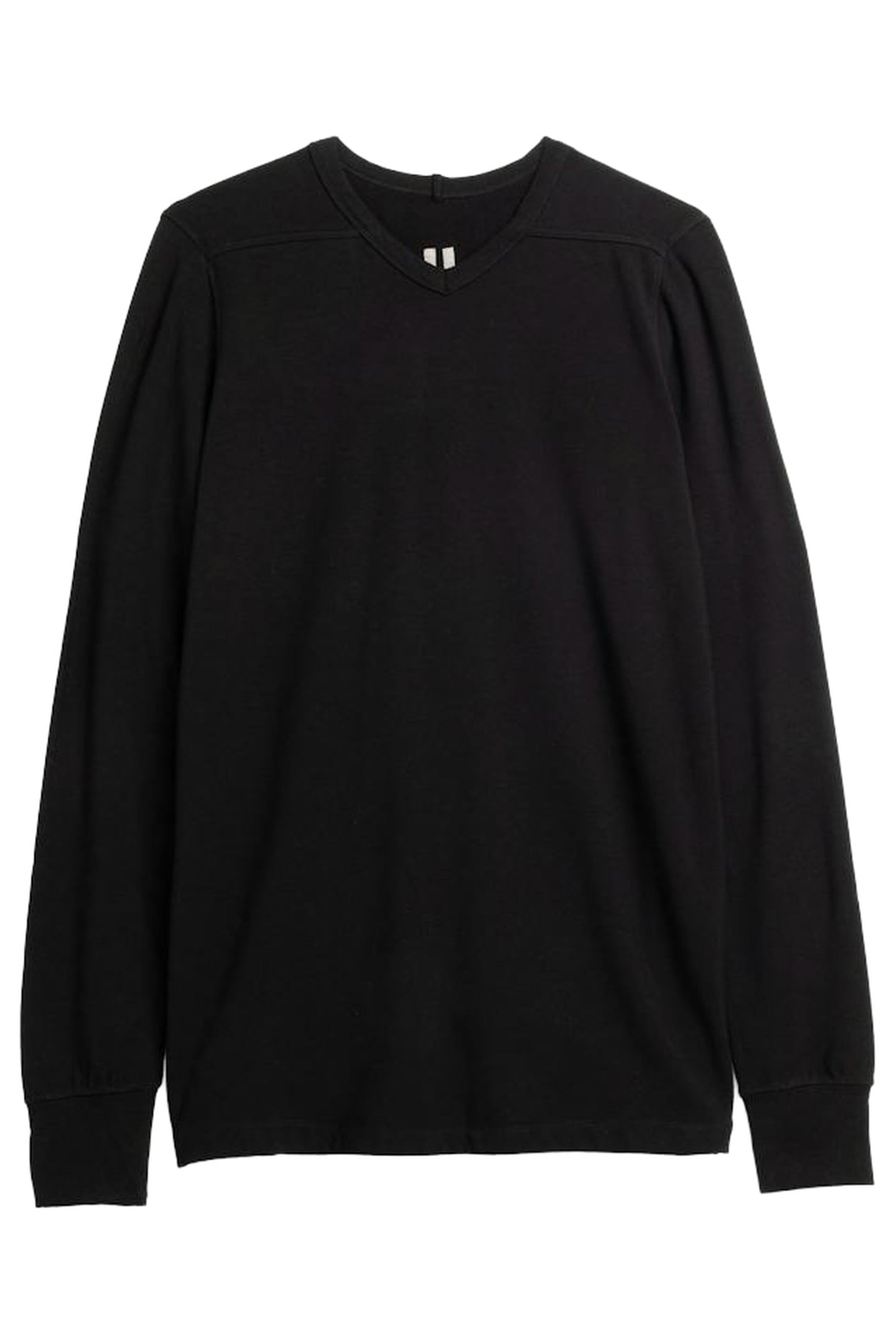 RICK OWENS – KNIT LONG-SLEEVE T-SHIRT BLACK 1