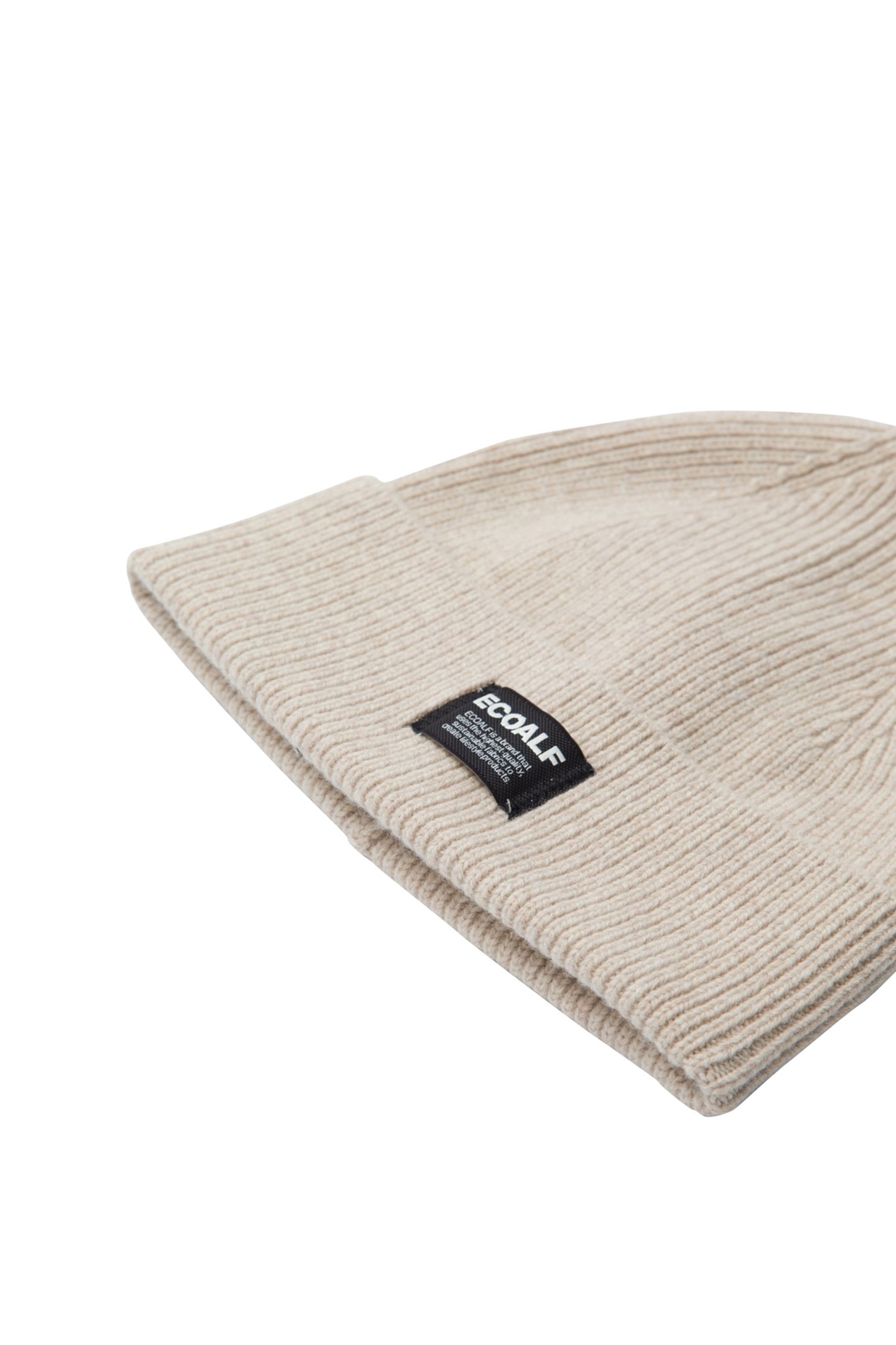 WOOLALF KIDS BEANIE TAUPE MELANGE 2