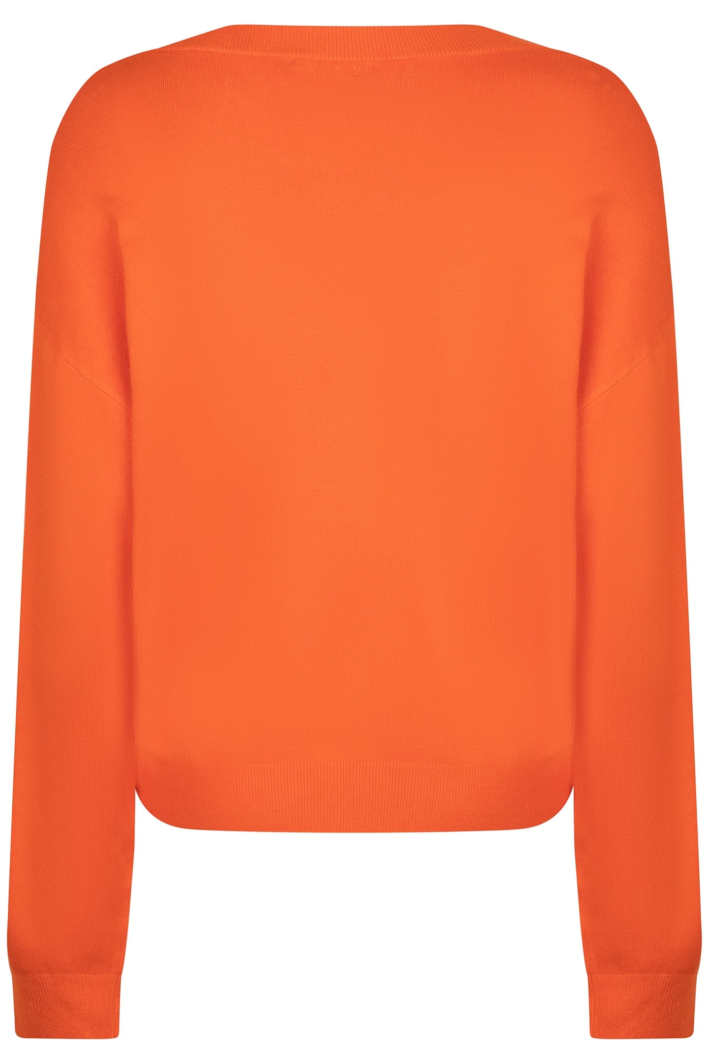SWEATER BOXY BASIC KNIT ORANGE 4