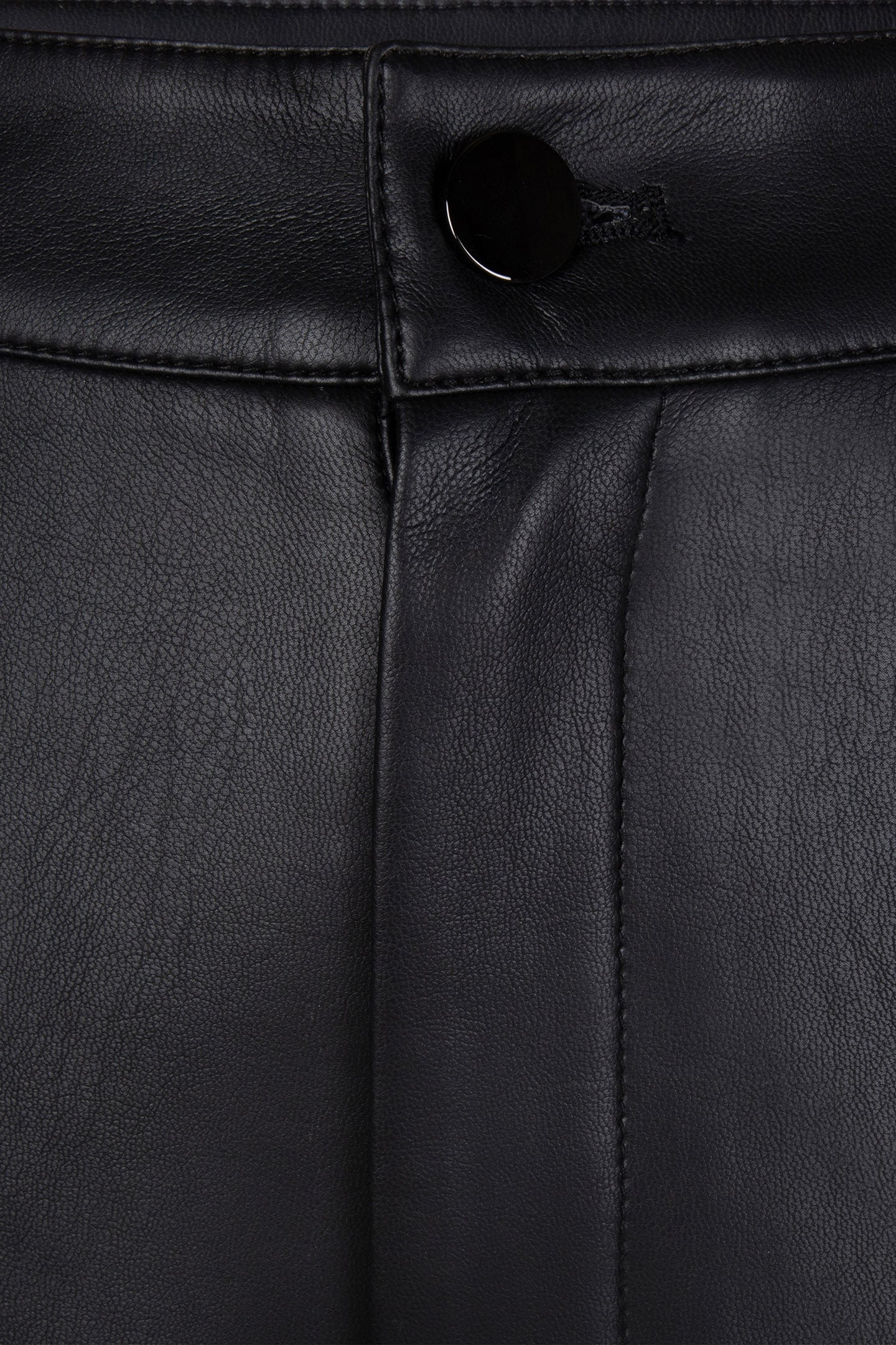 TROUSERS BUTTON CLOSURE PU BLACK 5