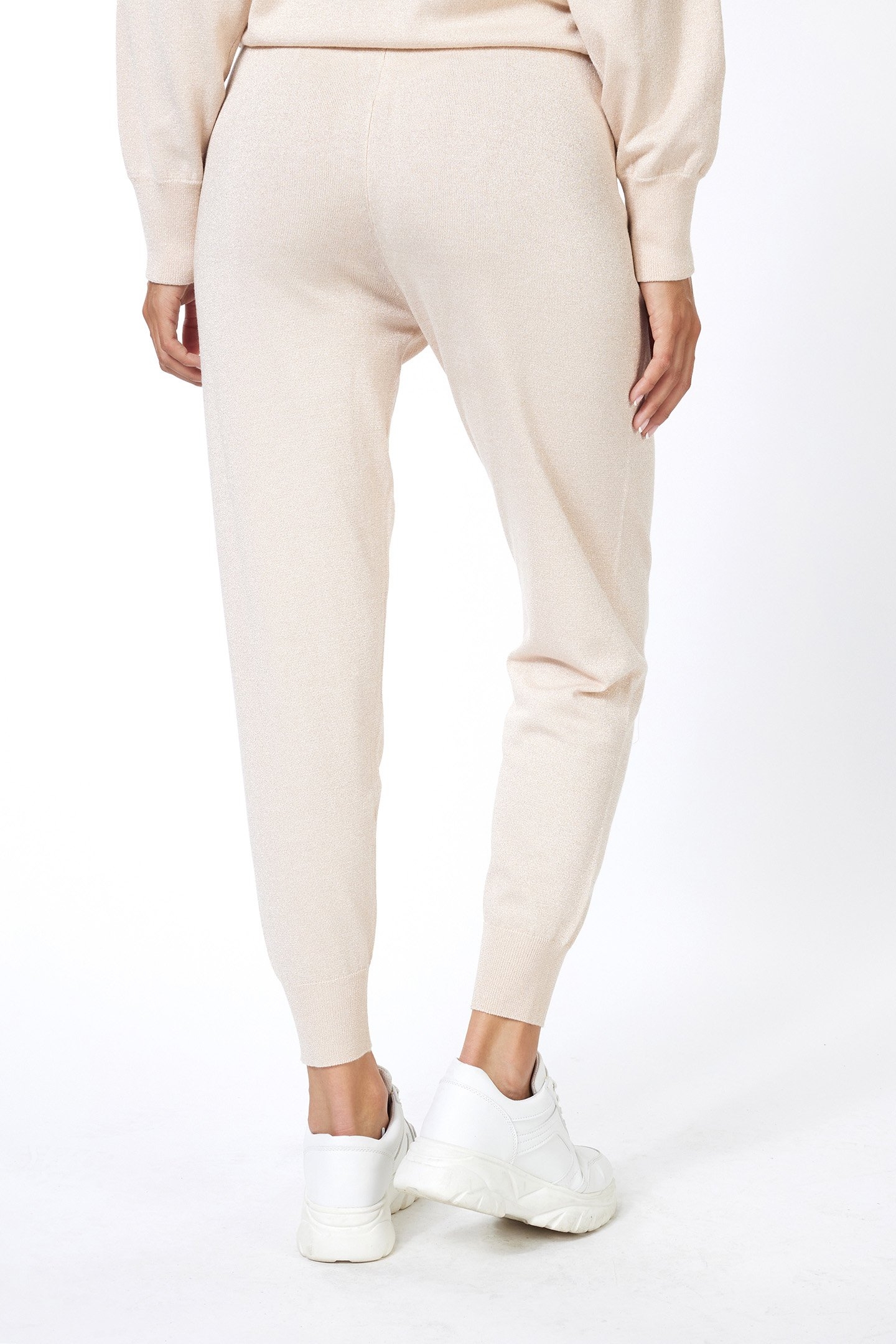 TROUSERS JOGGER LUREX LIGHT SAND 3