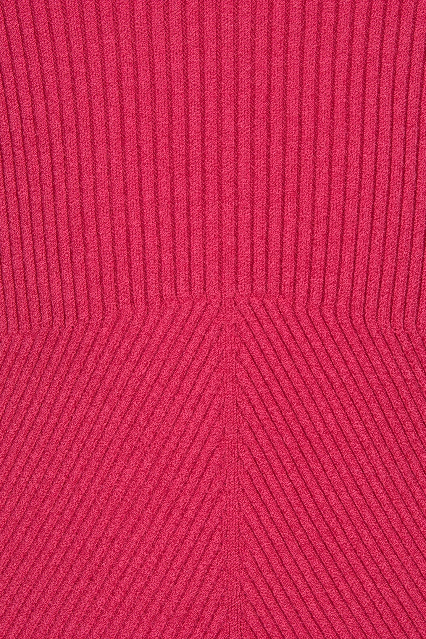 SWEATER DEEP ROUND NECK RIB FUCHSIA 5