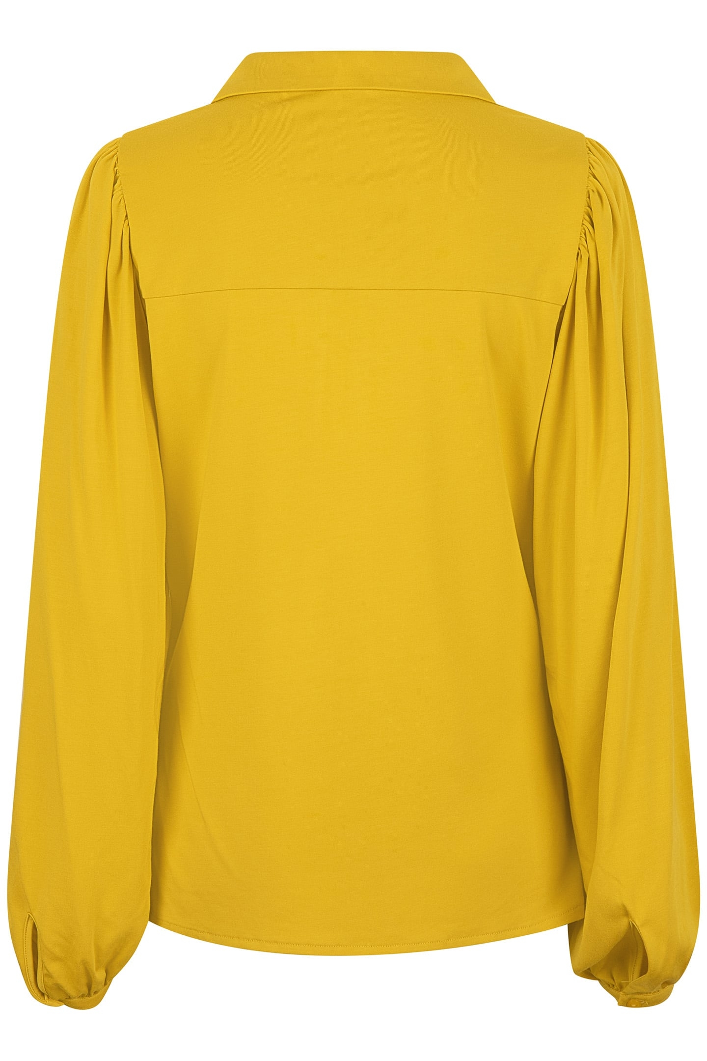 TOP MODAL V-NECK BUTTON OCHRE 4