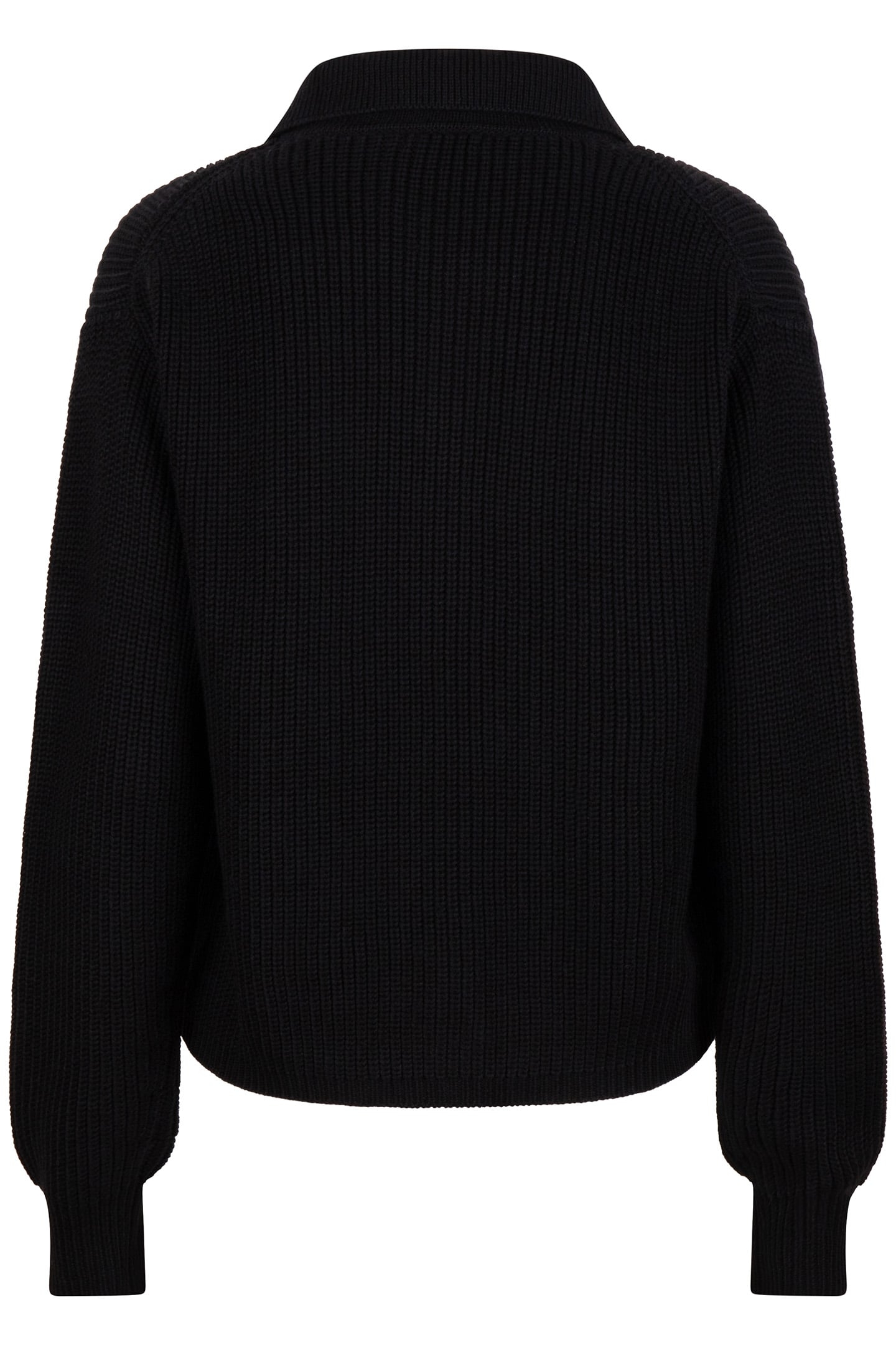 CARDIGAN POLO COLLAR BLACK 5