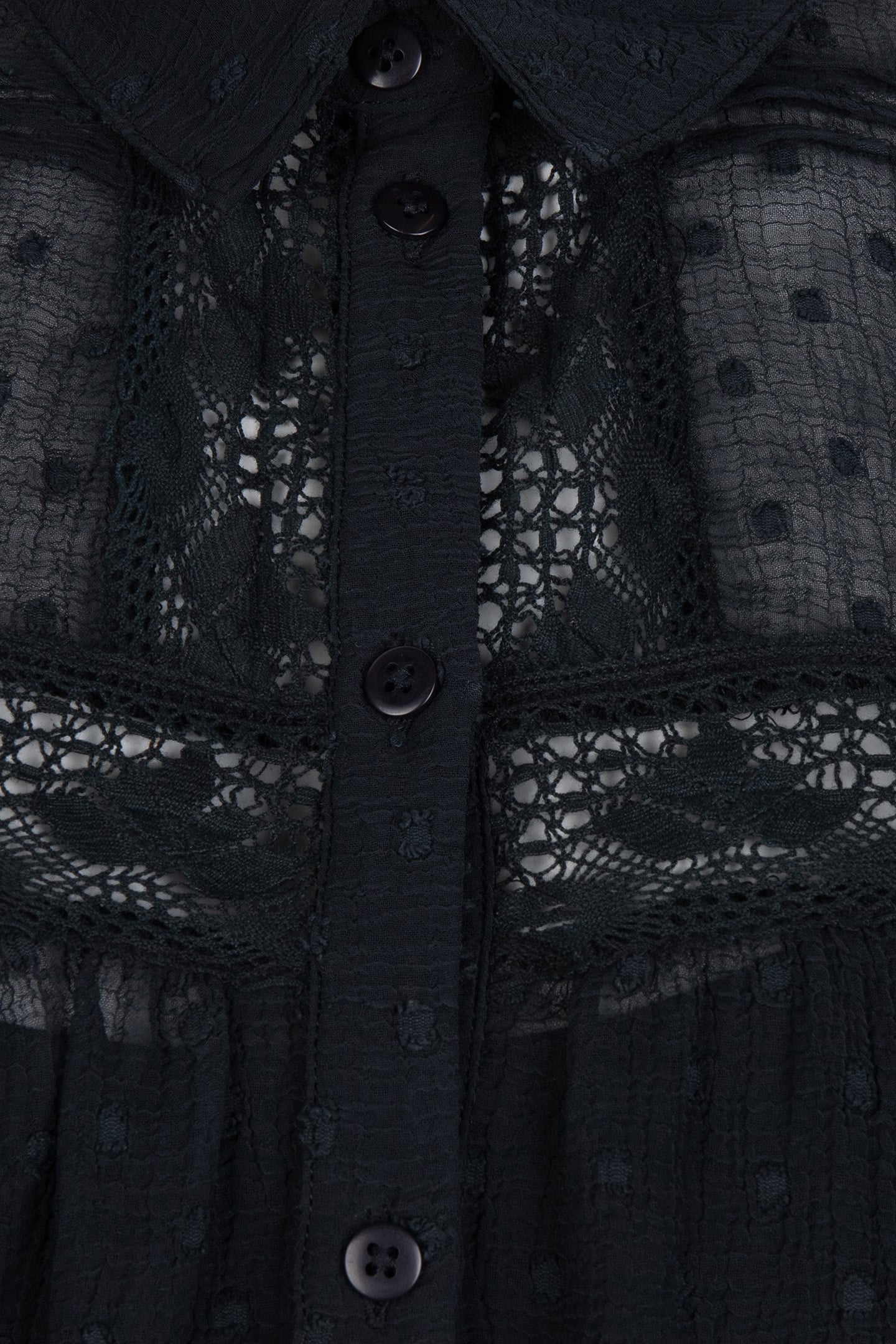 BLOUSE TAPES PLUMETIS BLACK 8