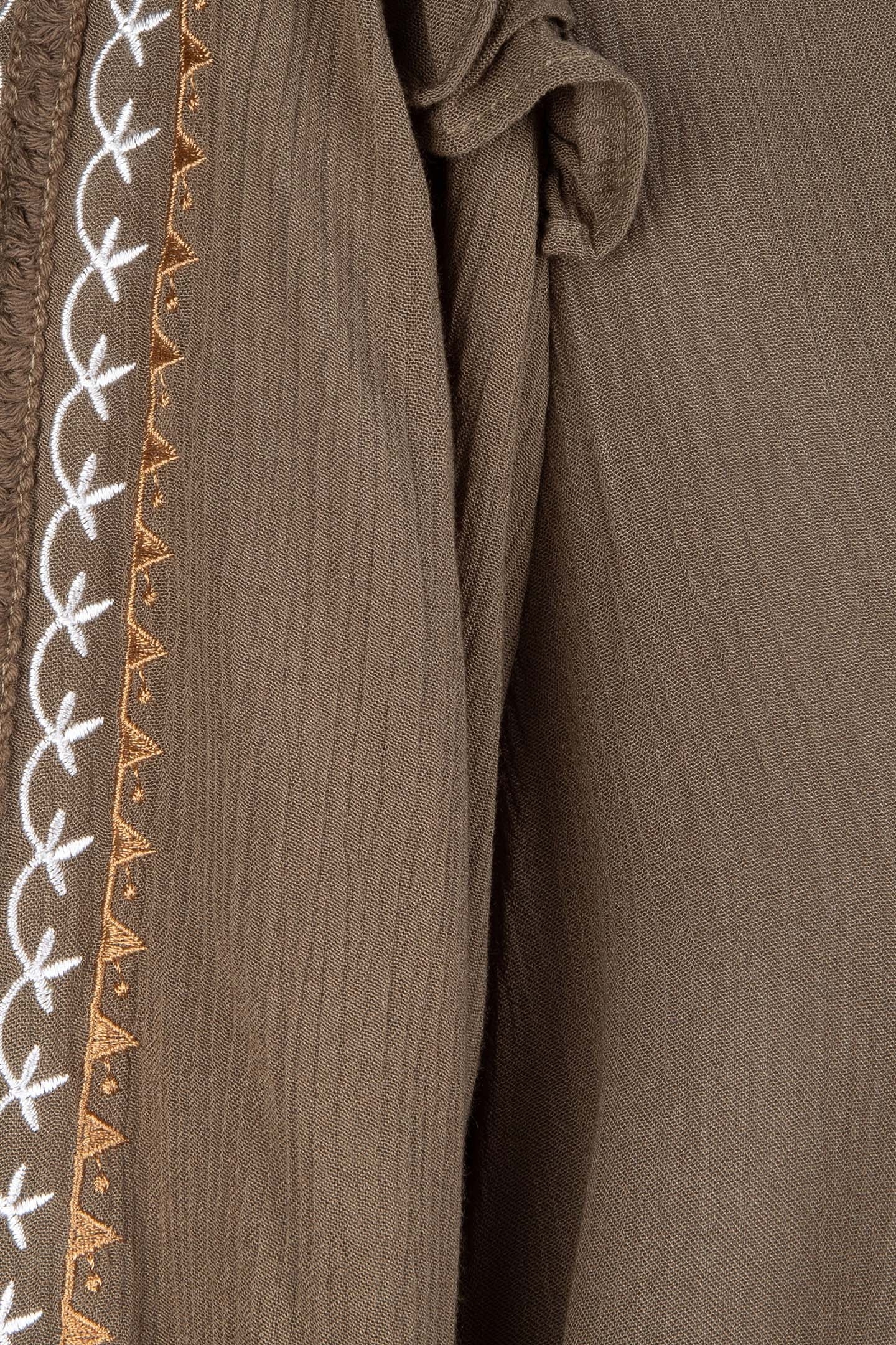 BLOUSE EMBROIDERY ARMY GREEN 5