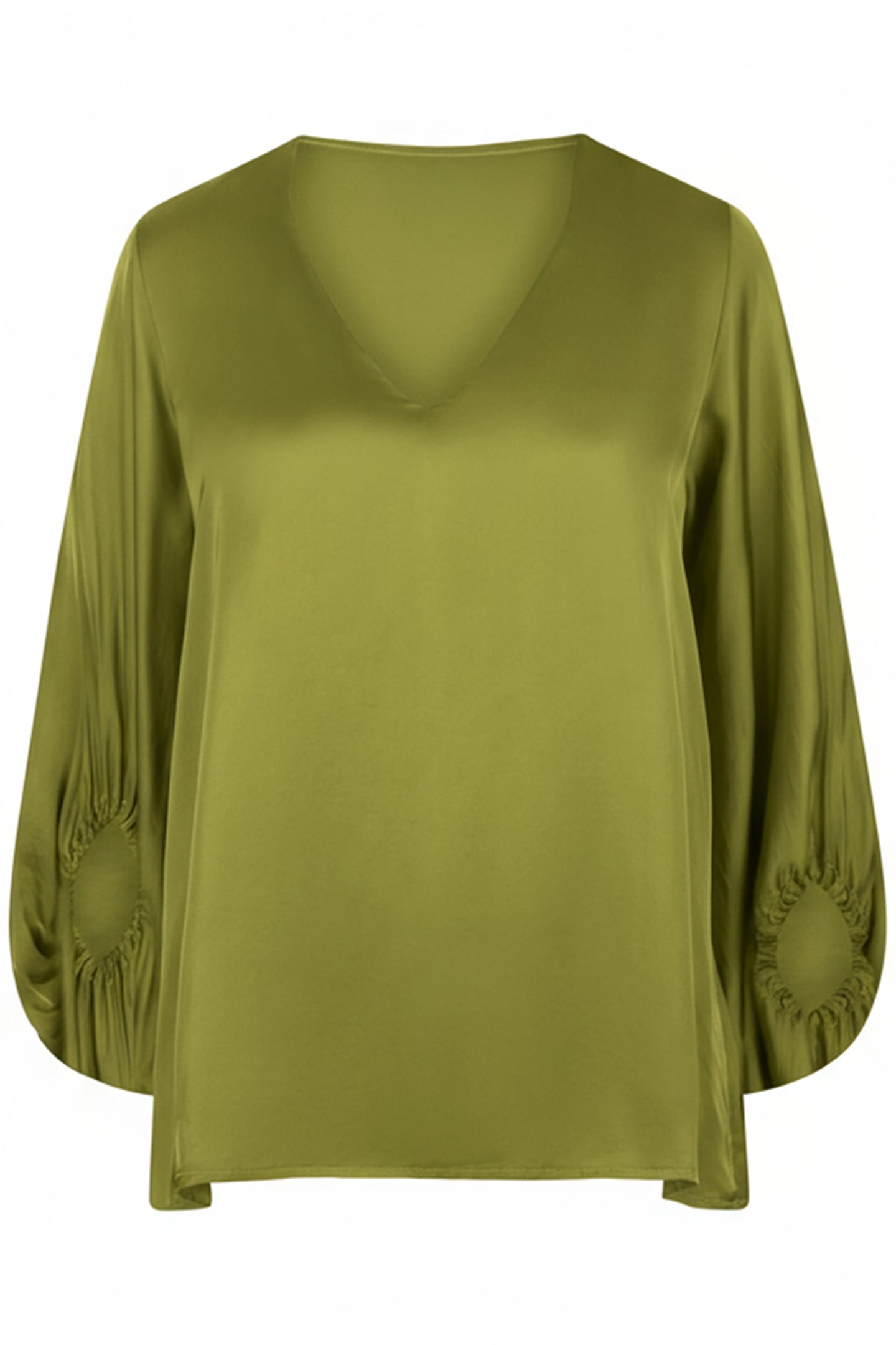 BLOUSE WIDE SLEEVE LIME 1