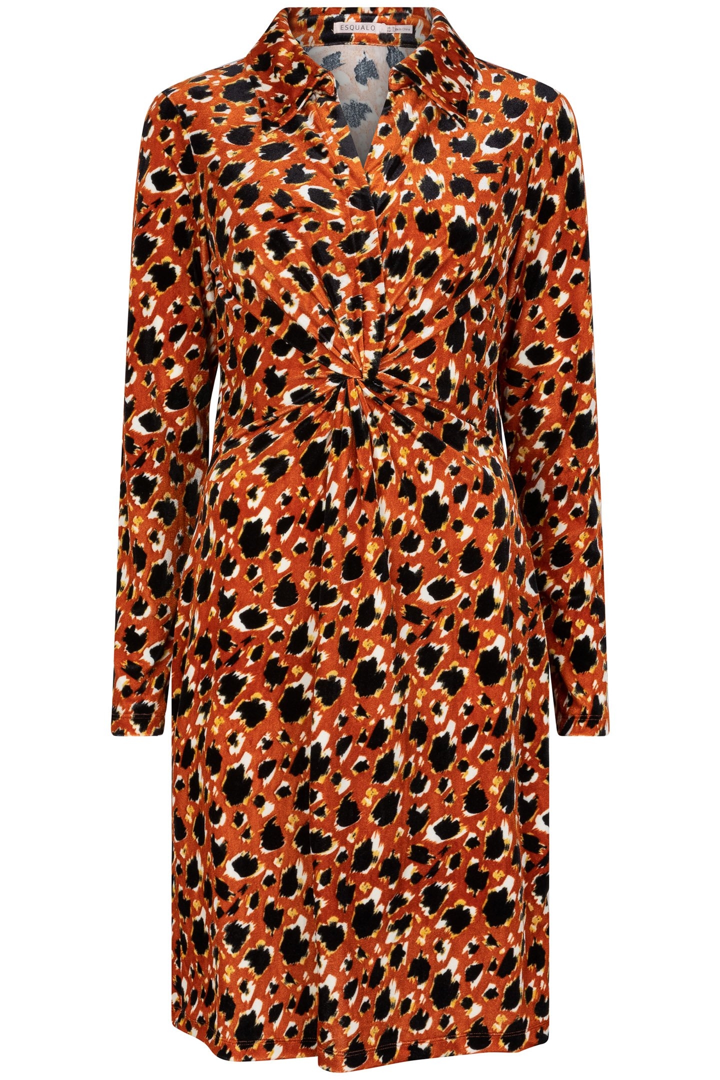 DRESS WRAP LEOPARD SKINS VELOURS PRINT 3