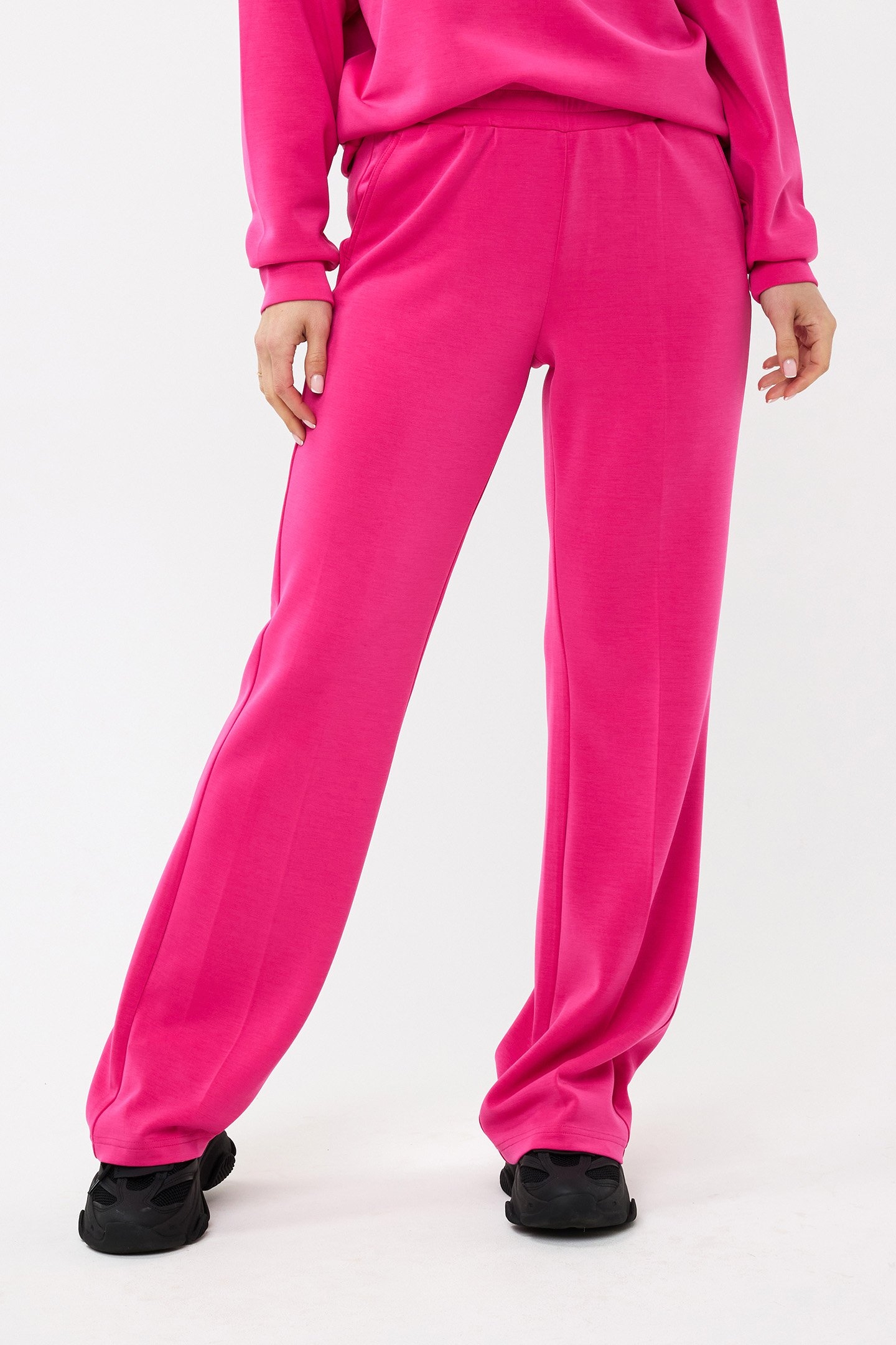 TROUSERS FLAIR MODAL CERISE PINK 1